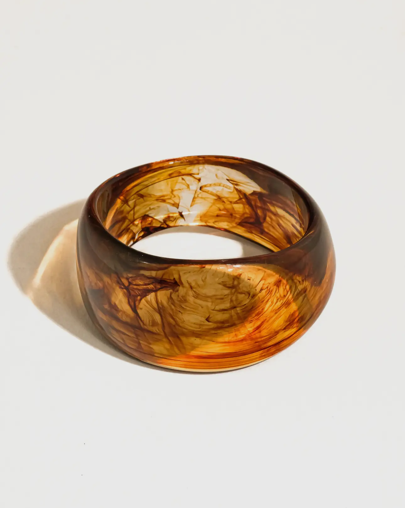 Brown Caelia Statement Resin Bangle
