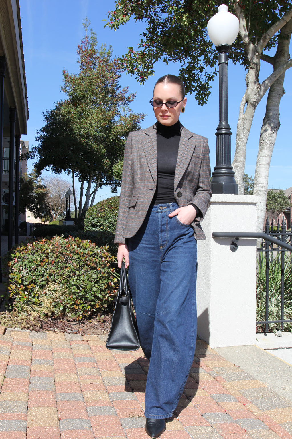 Veronica Beard Tyra Plaid Dickey Jacket