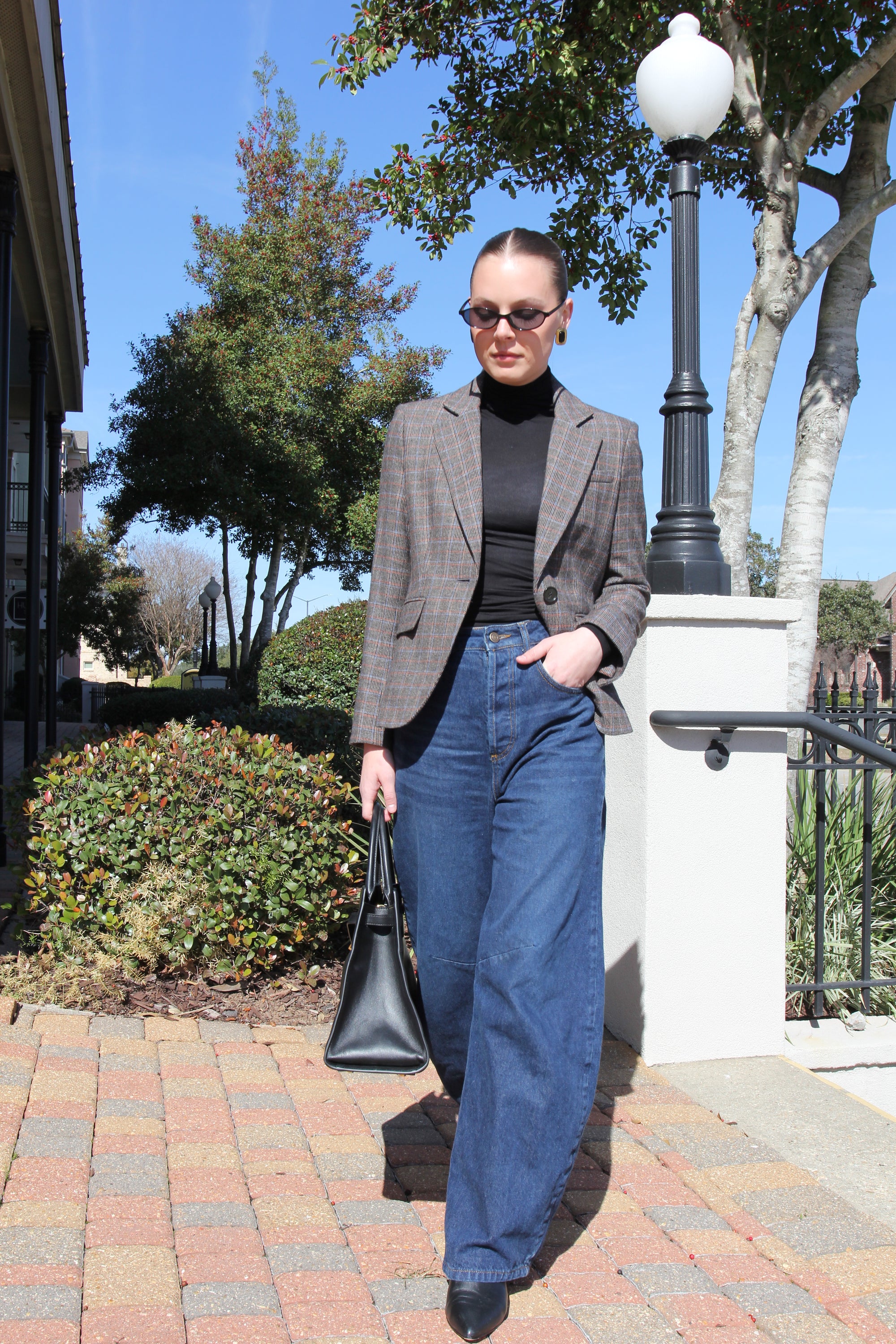 Veronica Beard Tyra Plaid Dickey Jacket