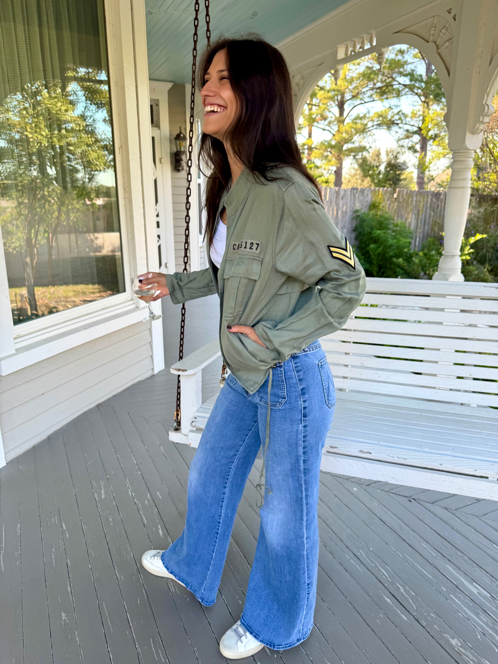 Rowen Sage Military Jacket