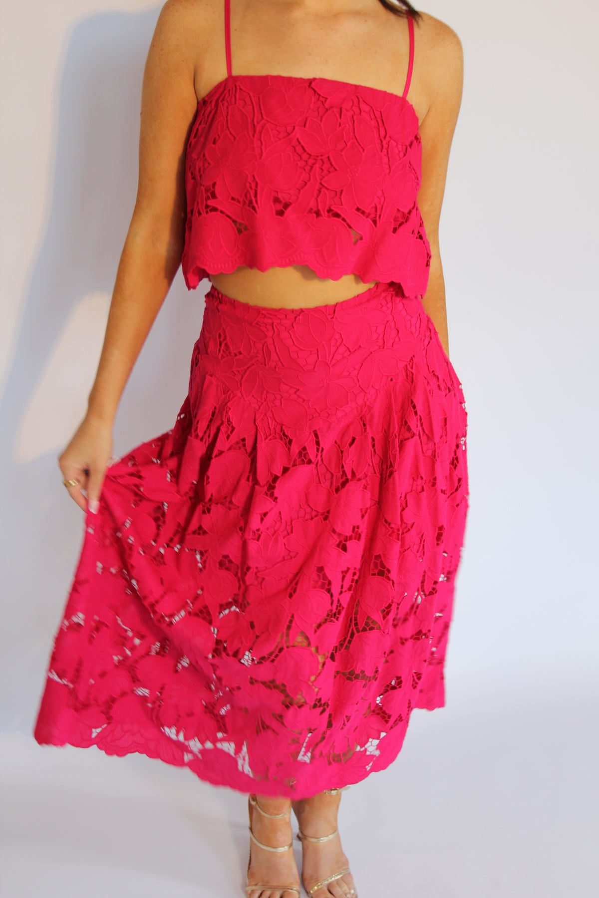 Karina Grimaldi Lace Midi Set