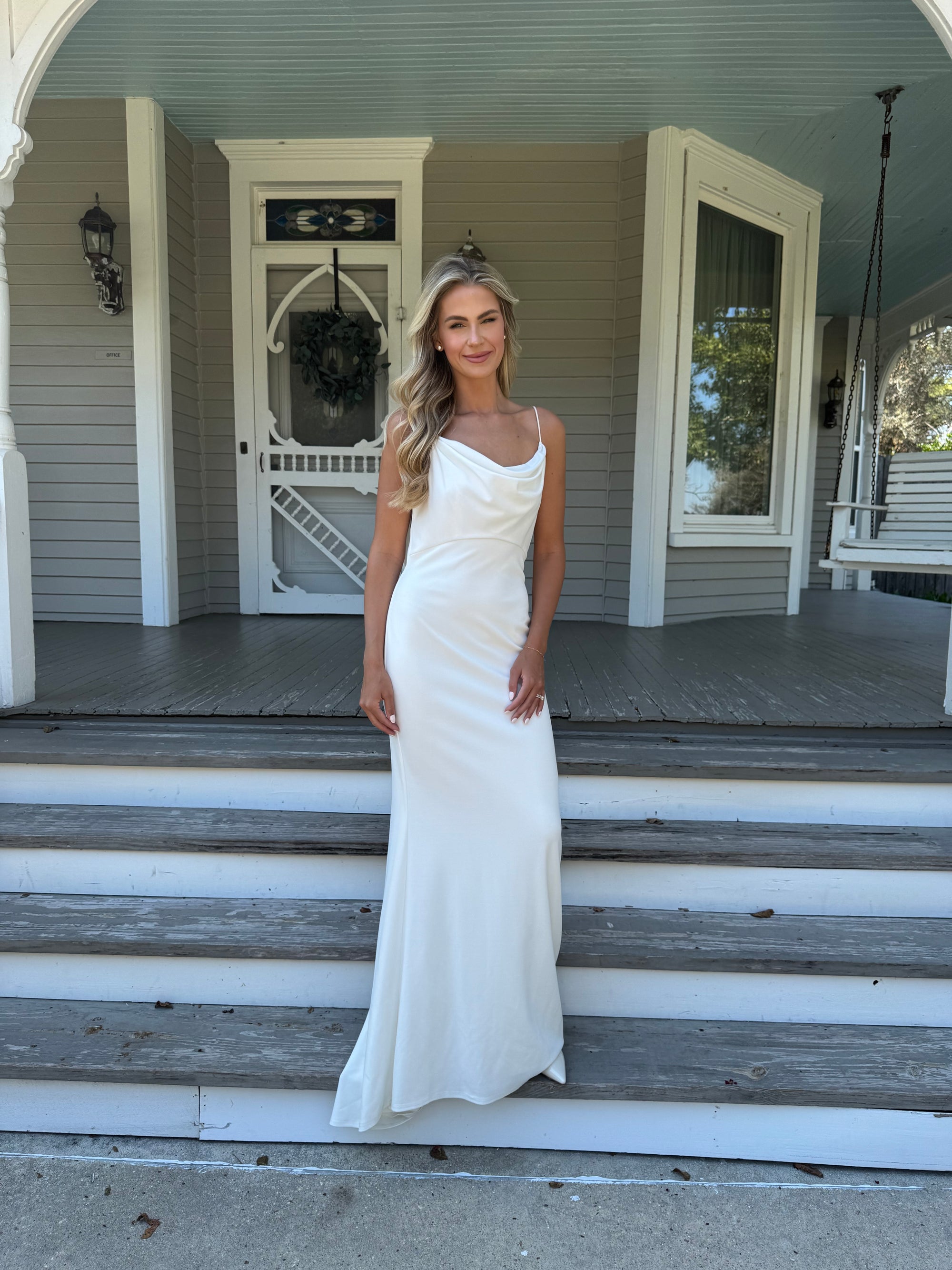 Shoji Silk White Gown