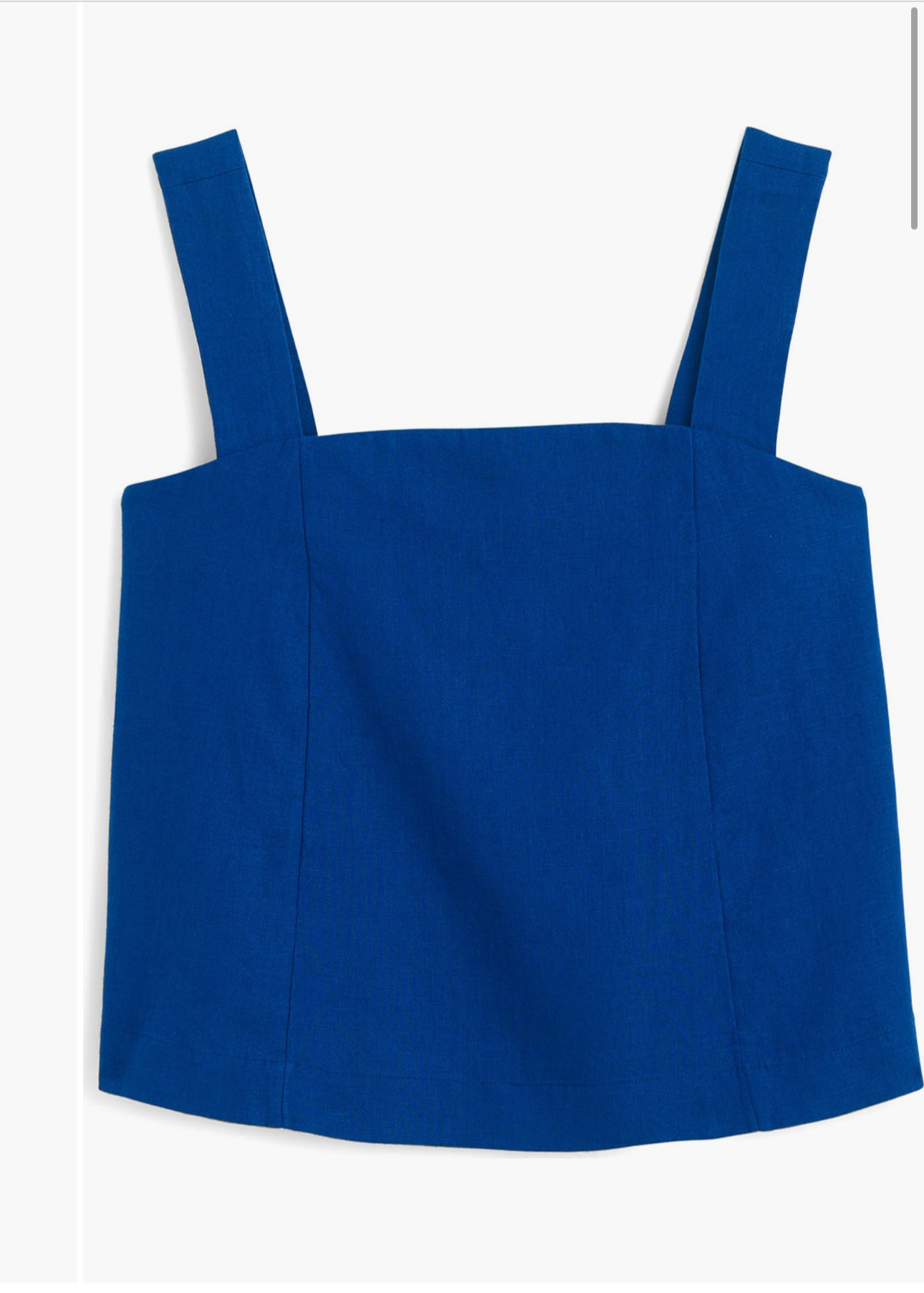 NWT royal blue linen tank