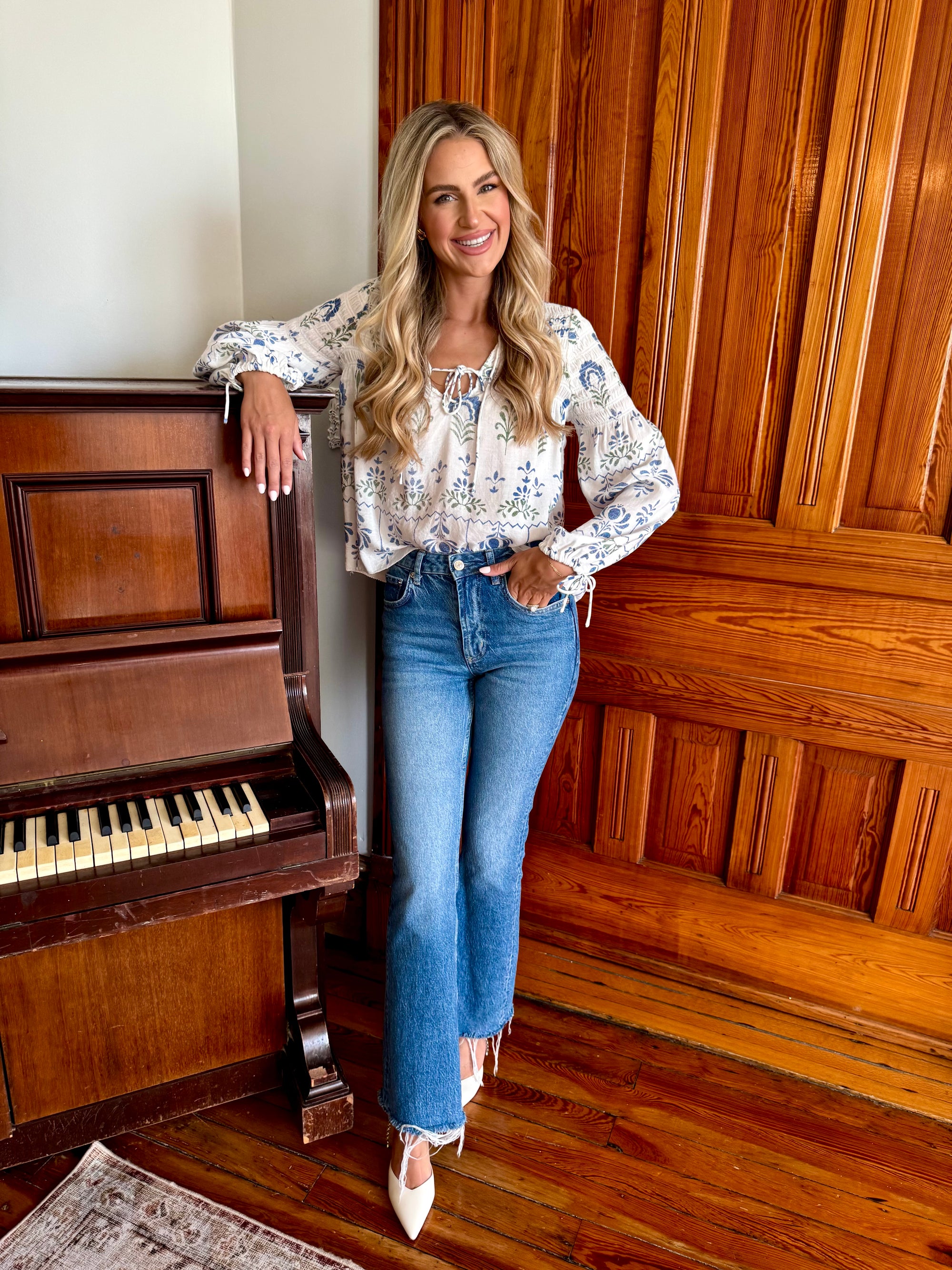 Saylor Embroidered Peasant top