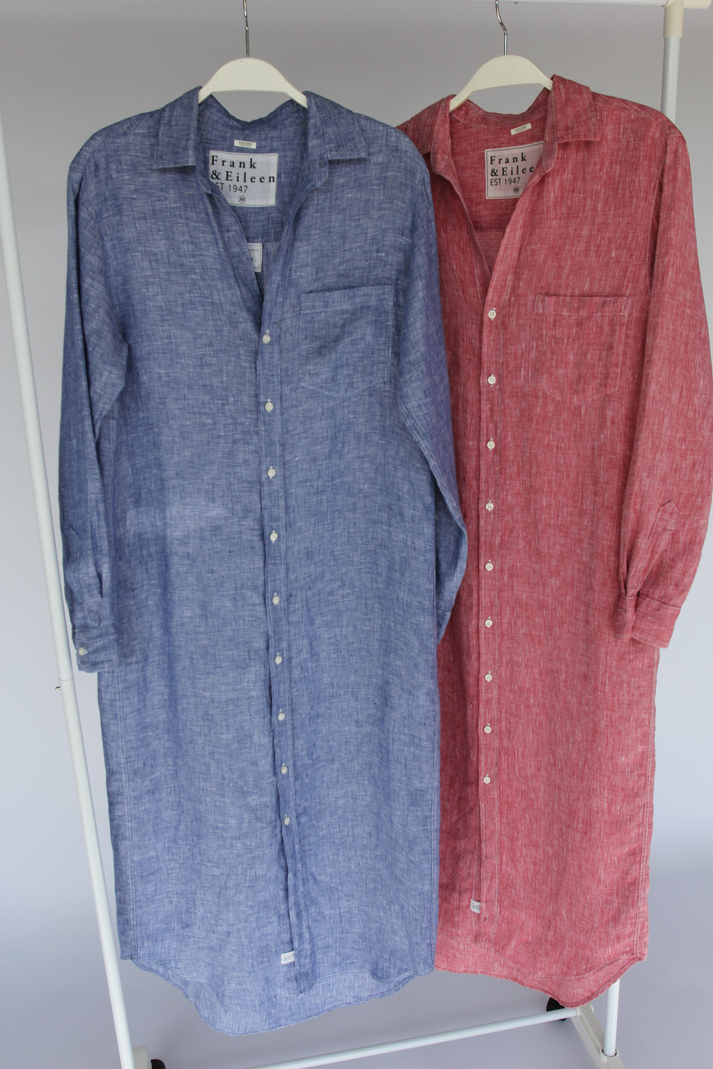 Frank & Eileen - Rory Blue Linen Maxi
