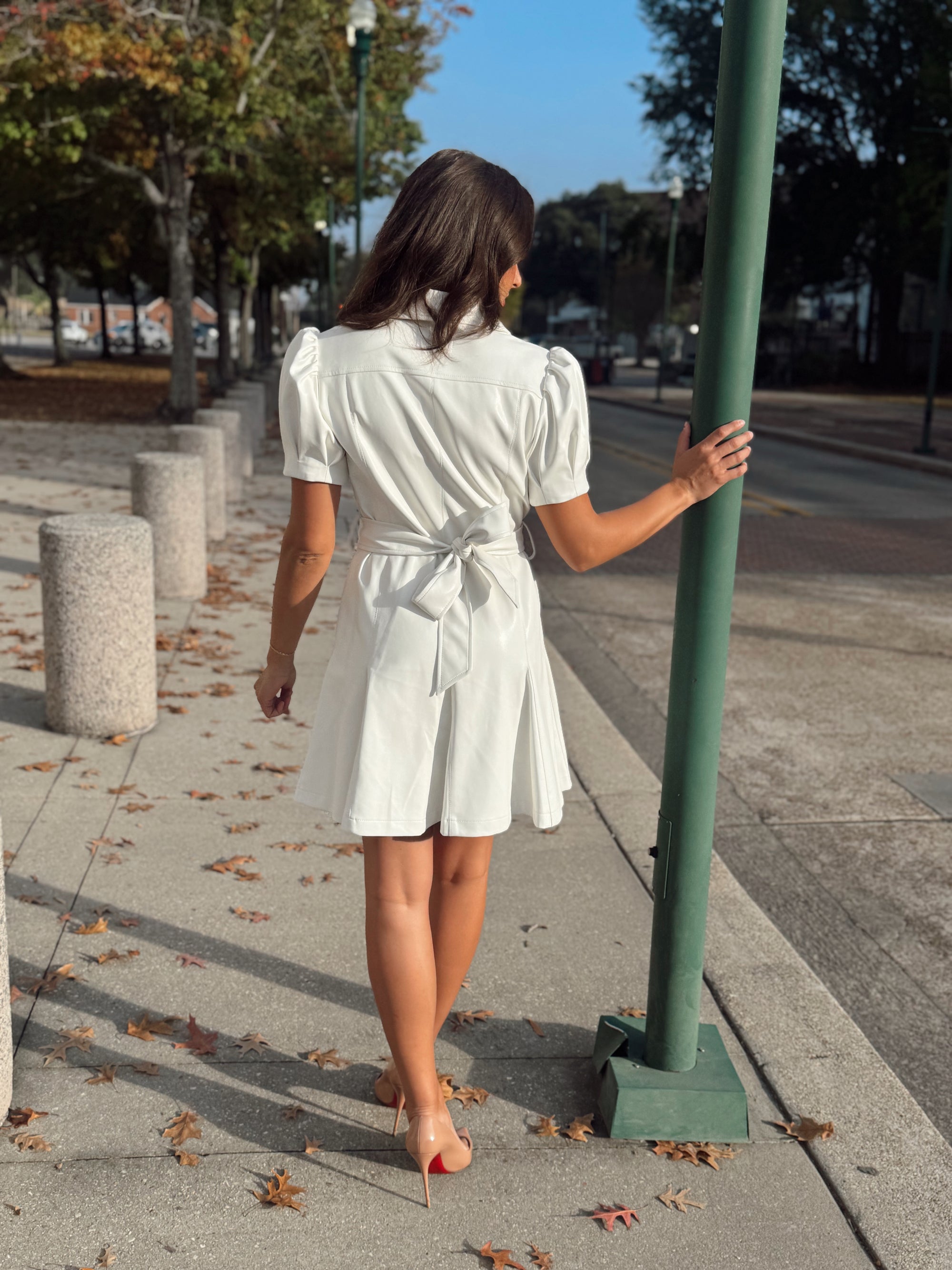 NWT Dolce Cabo Vegan Leather Dress