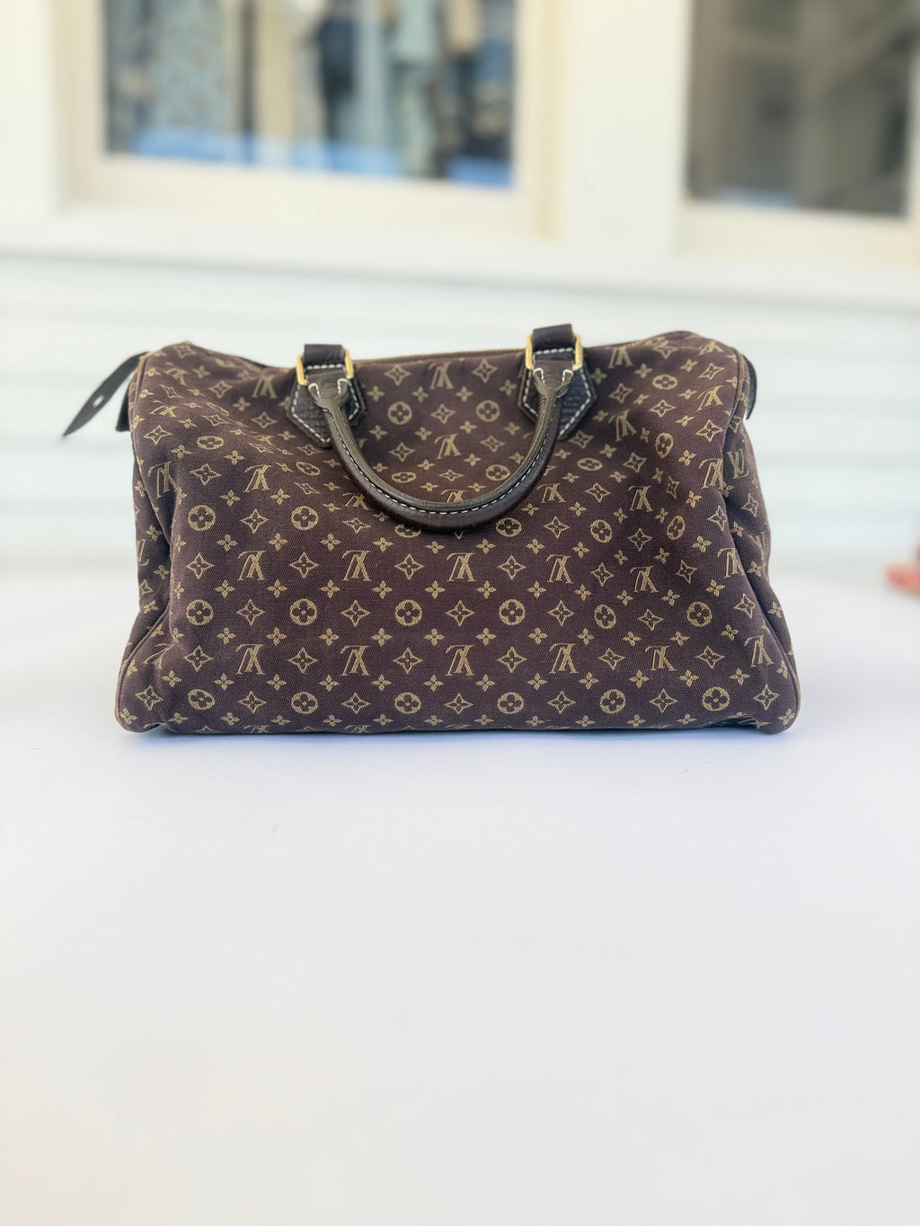 Louis Vuitton Monogram Mini Lin Speedy 25 Vintage