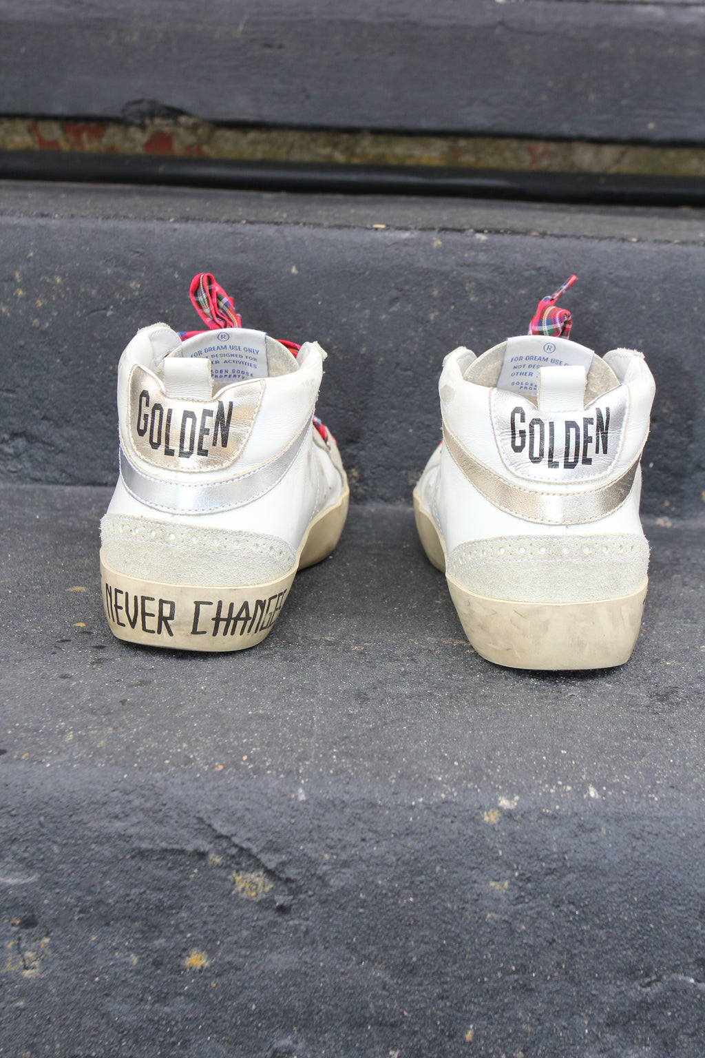 Golden Goose Mid Star “Follow Your Heart” Glitter Sneakers
