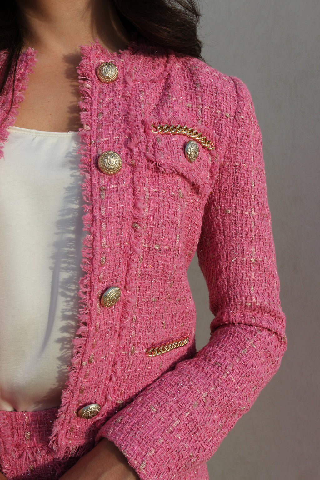 Generation Love Pink Tweed Set
