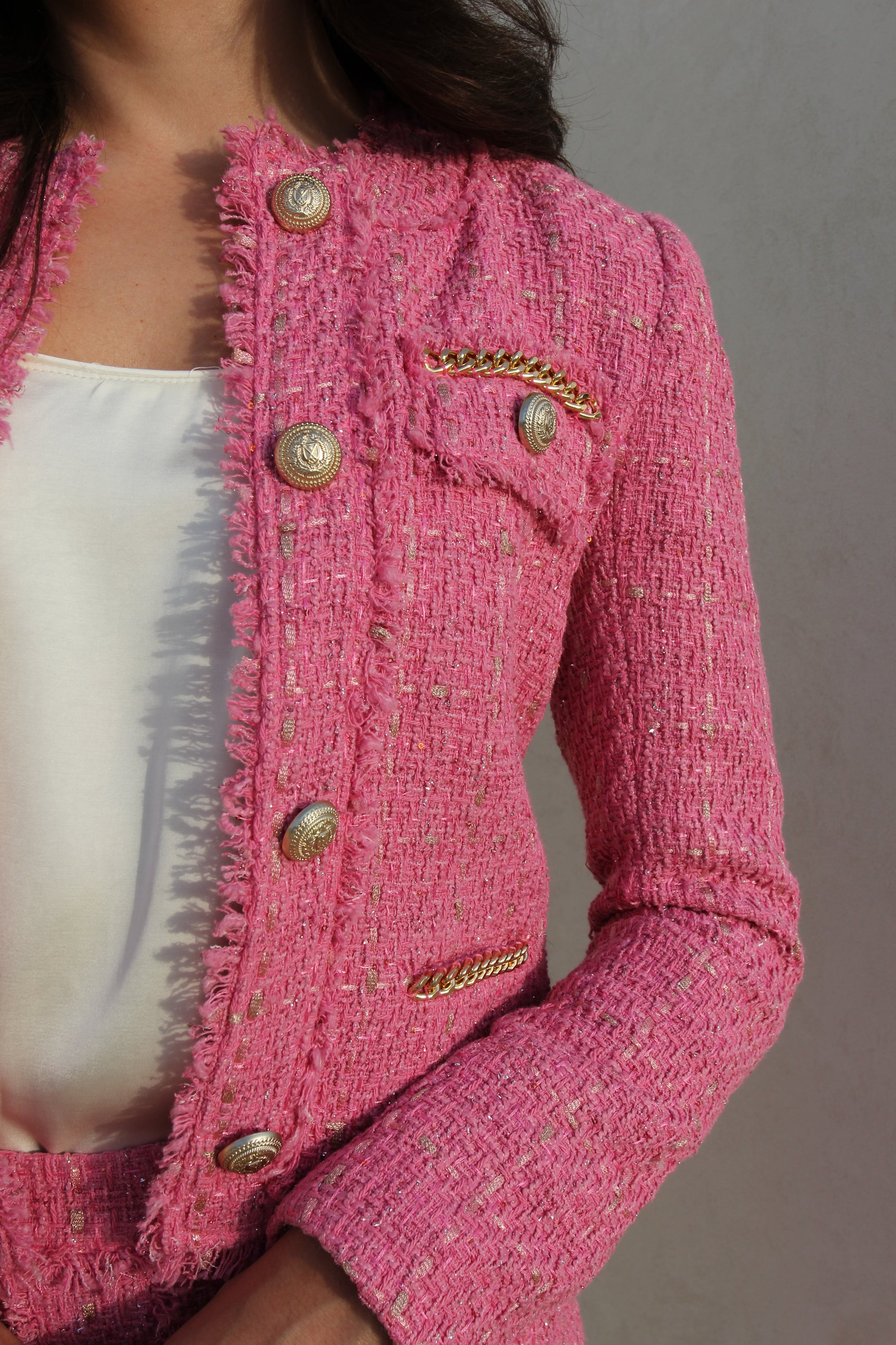 Generation Love Pink Tweed Set