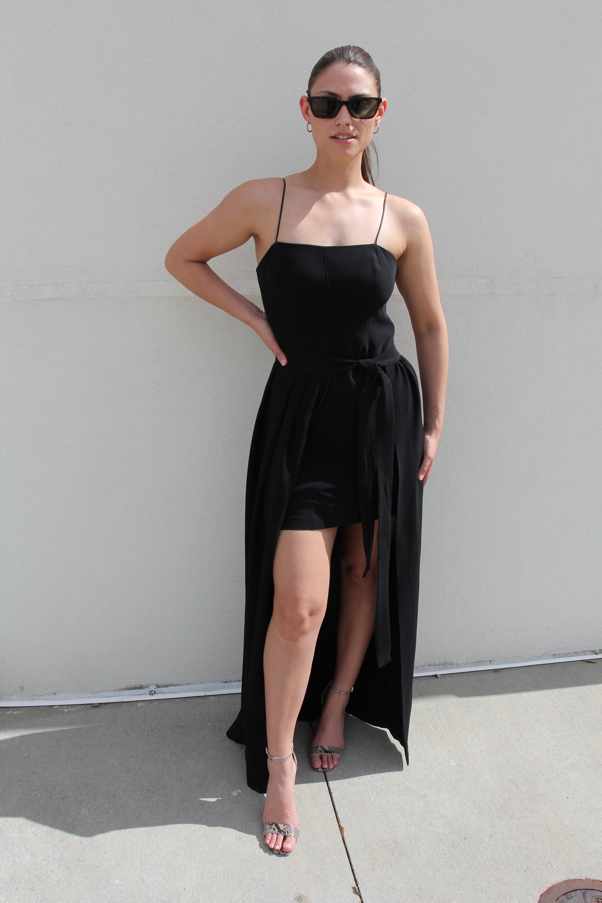 Cinq A Sept Black High Low Dress