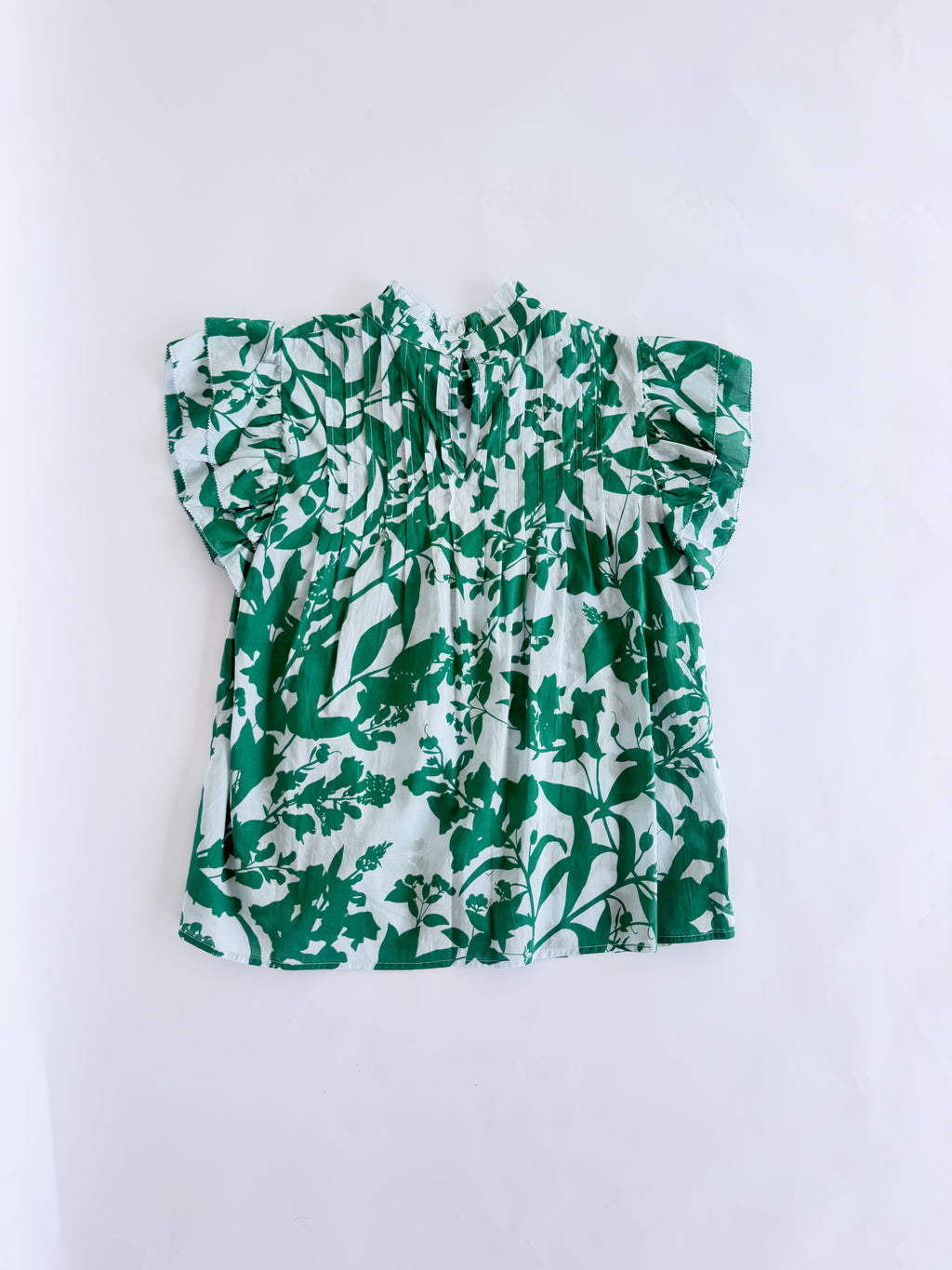 THML Green Flutter Sleeve Top
