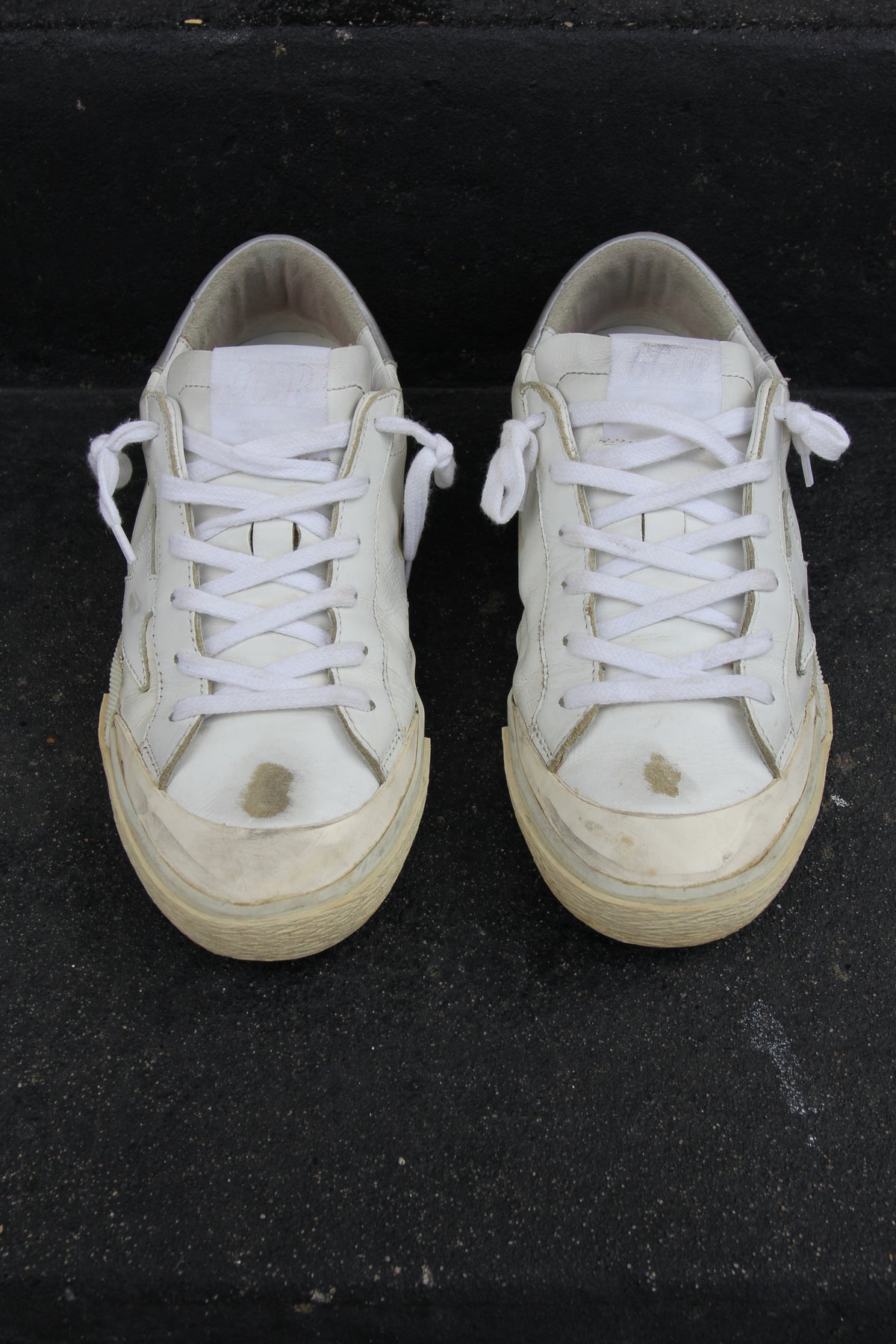 Golden Goose Superstar Distressed White Sneaker
