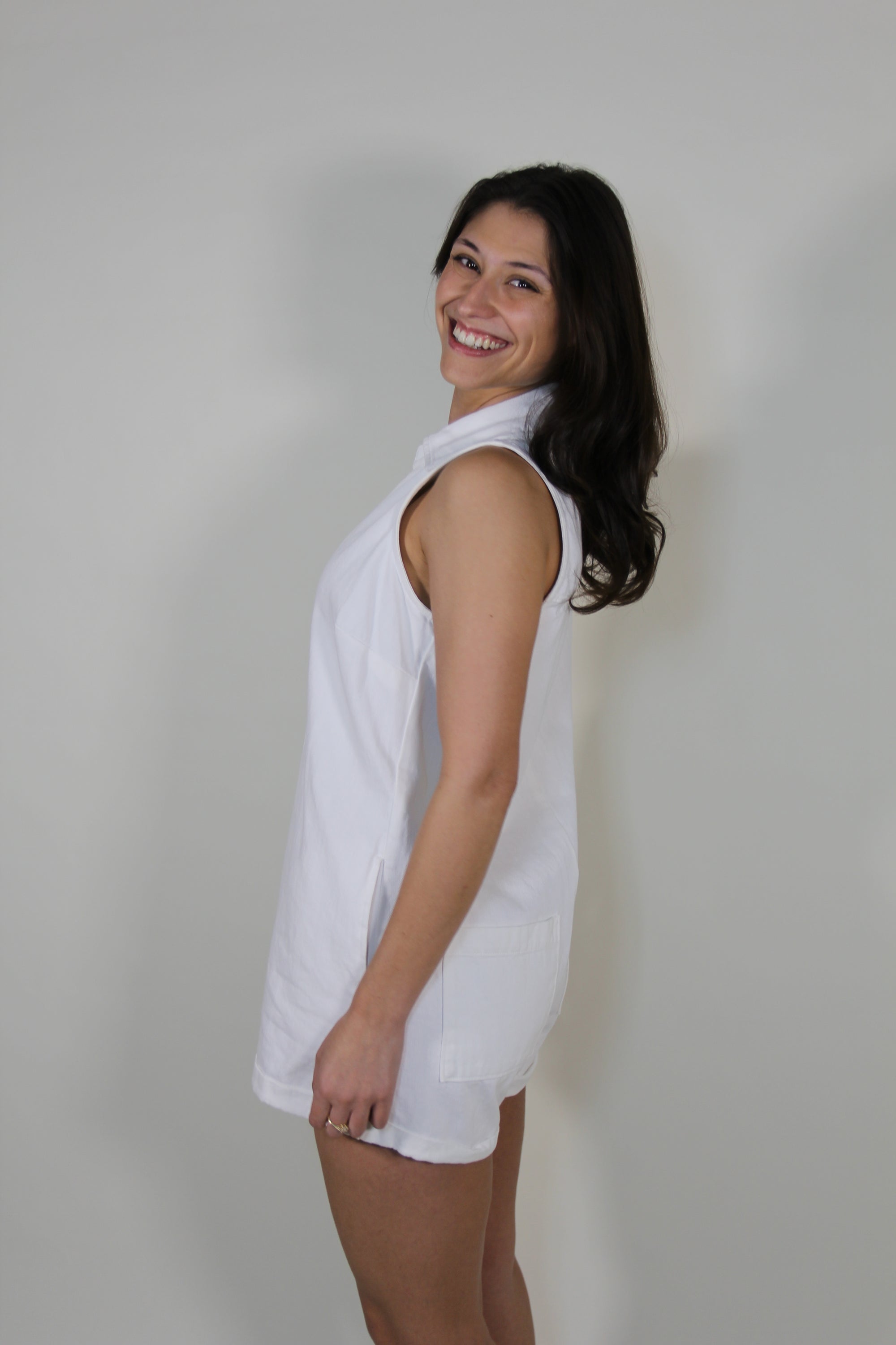 Show Me Your Mumu Reno Romper in Sea Salt