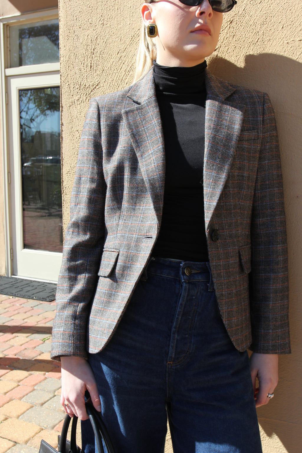 Veronica Beard Tyra Plaid Dickey Jacket