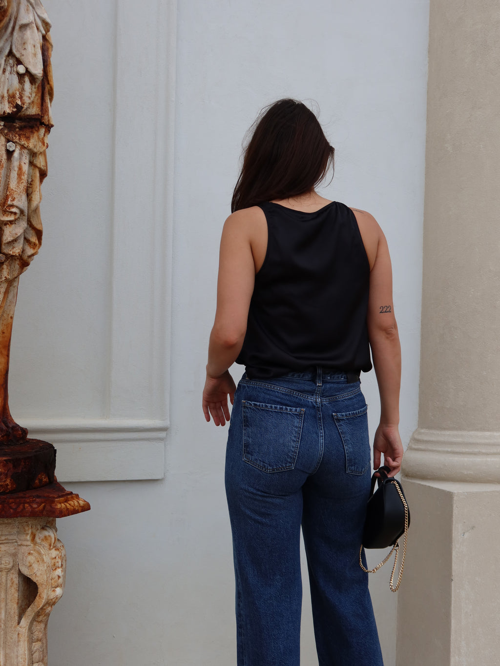 The Satin Standard Tank - Black
