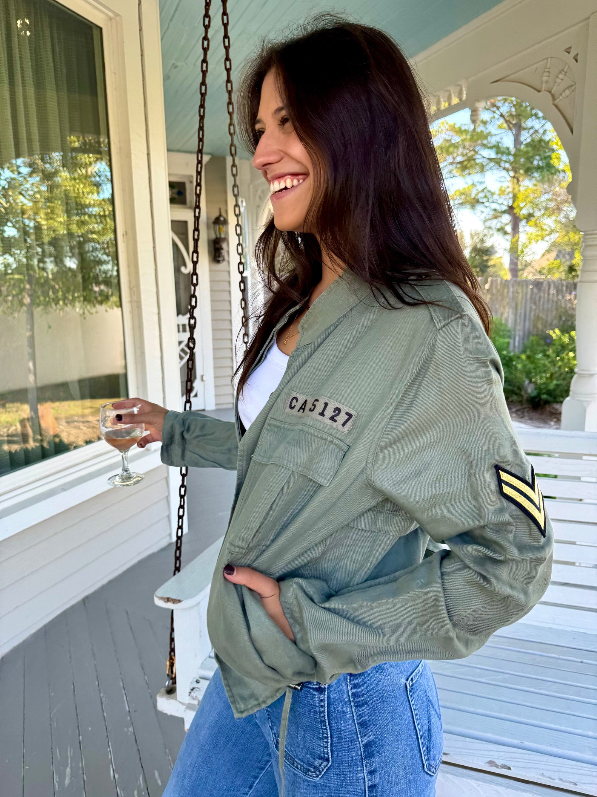 Rowen Sage Military Jacket