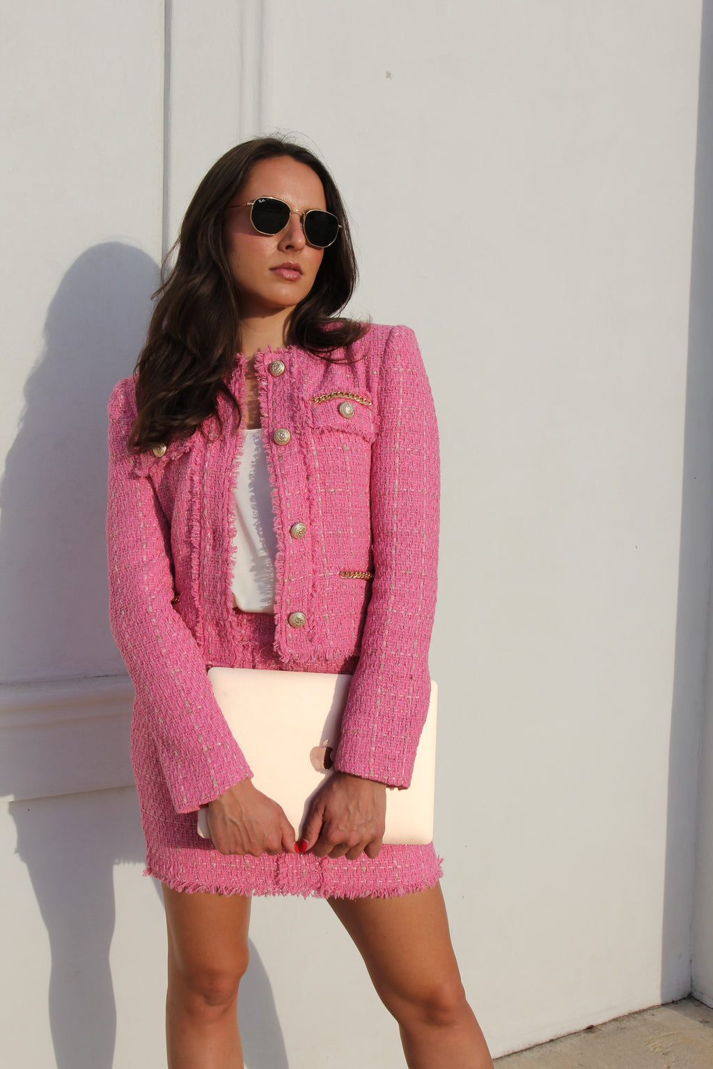 Generation Love Pink Tweed Set