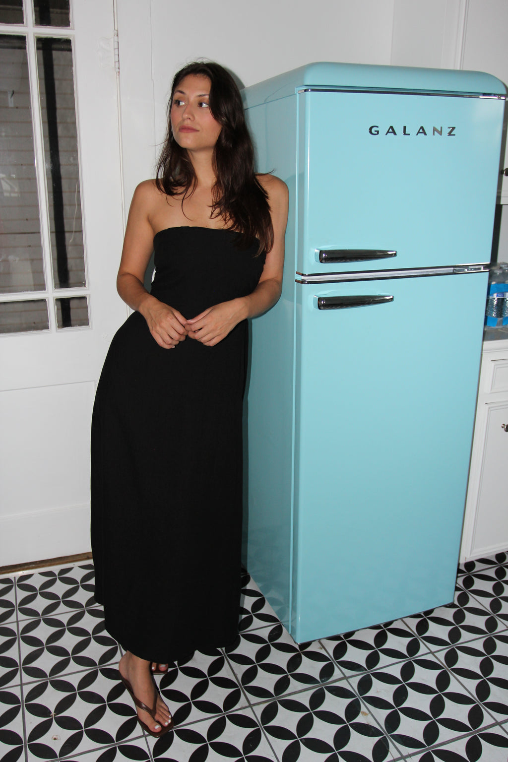 Black Strapless Maxi