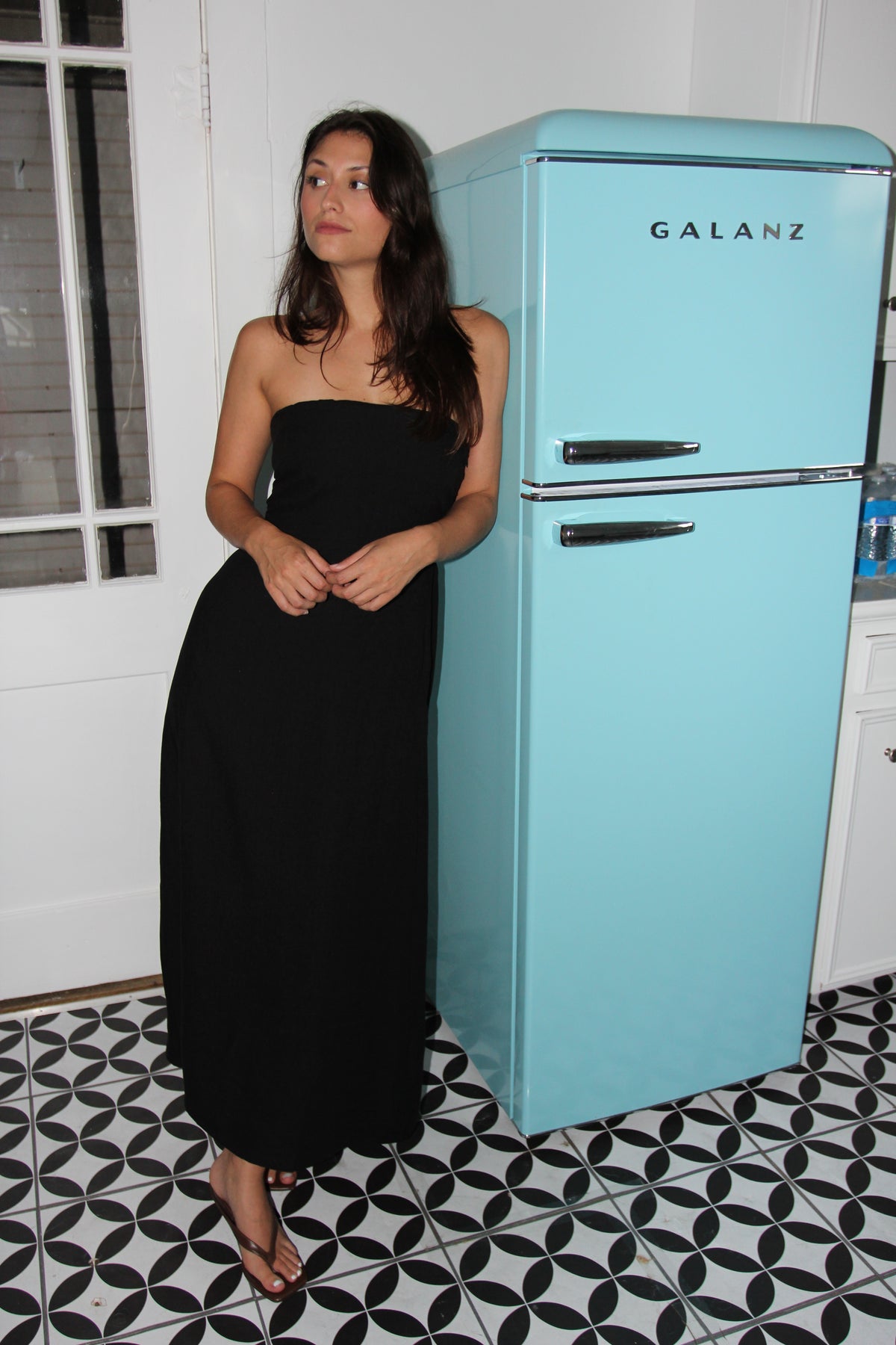 Black Strapless Maxi