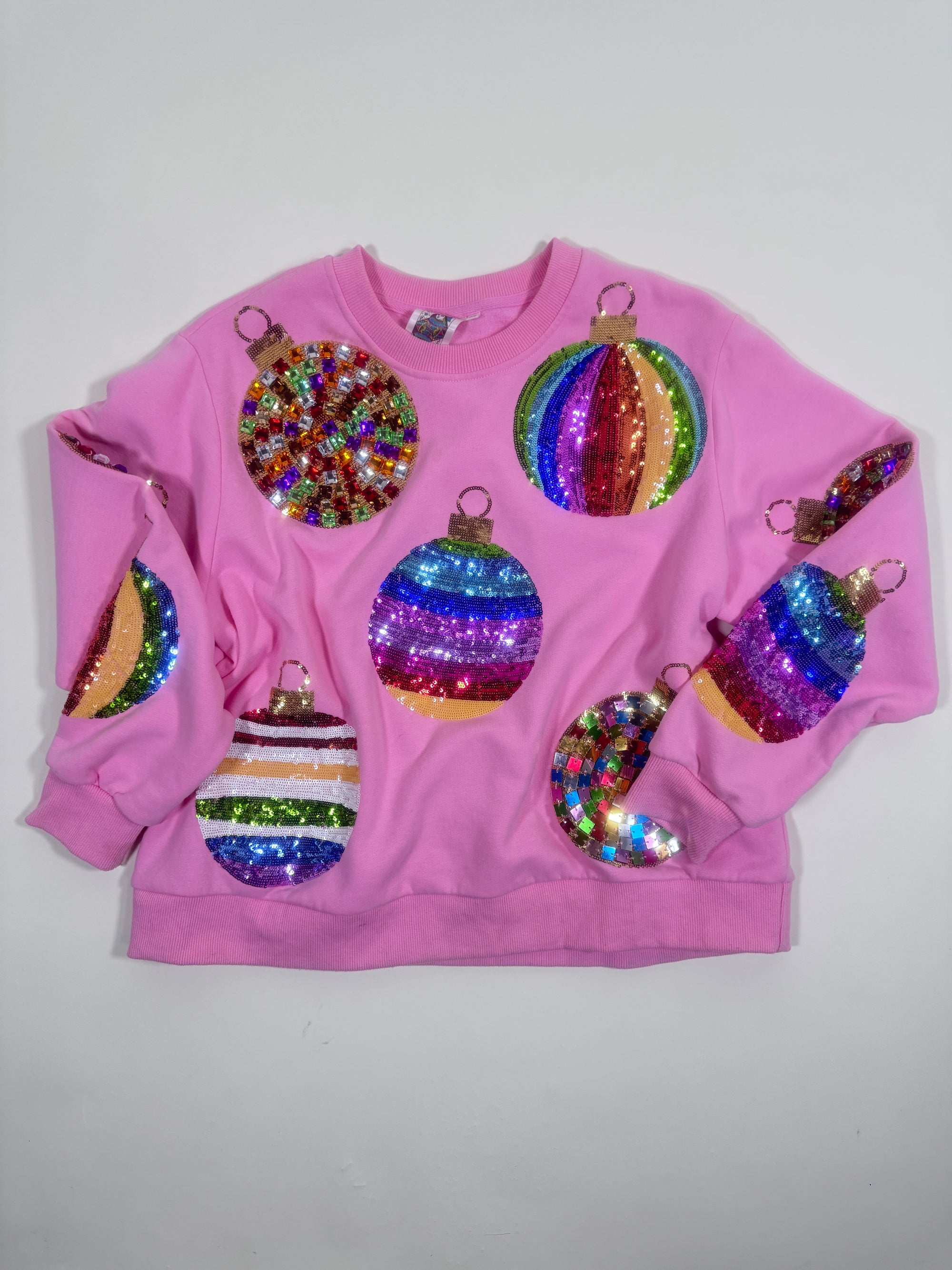 QOS Pink Ornament Sweatshirt