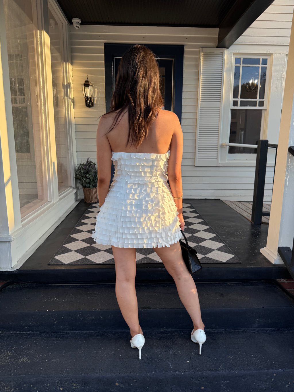 Elliatt Hailey Strapless Mini Party Dress In White