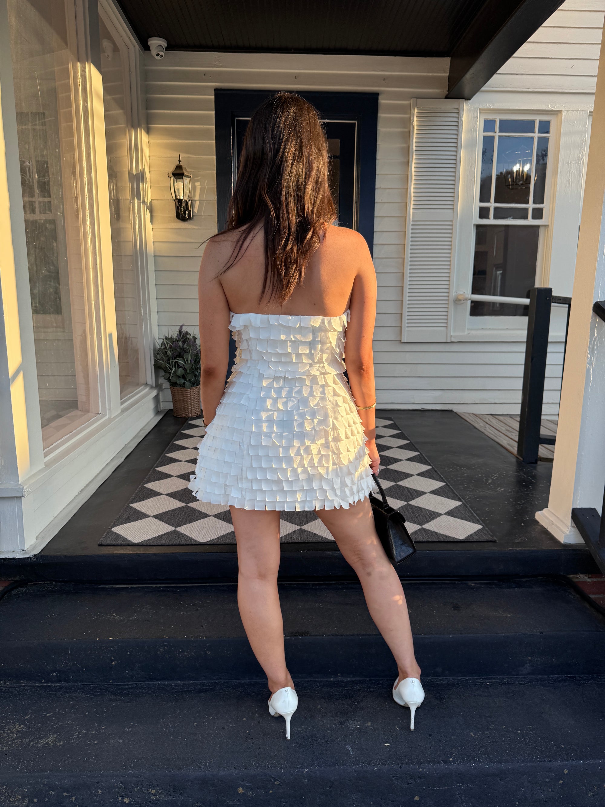 Elliatt Hailey Strapless Mini Party Dress In White