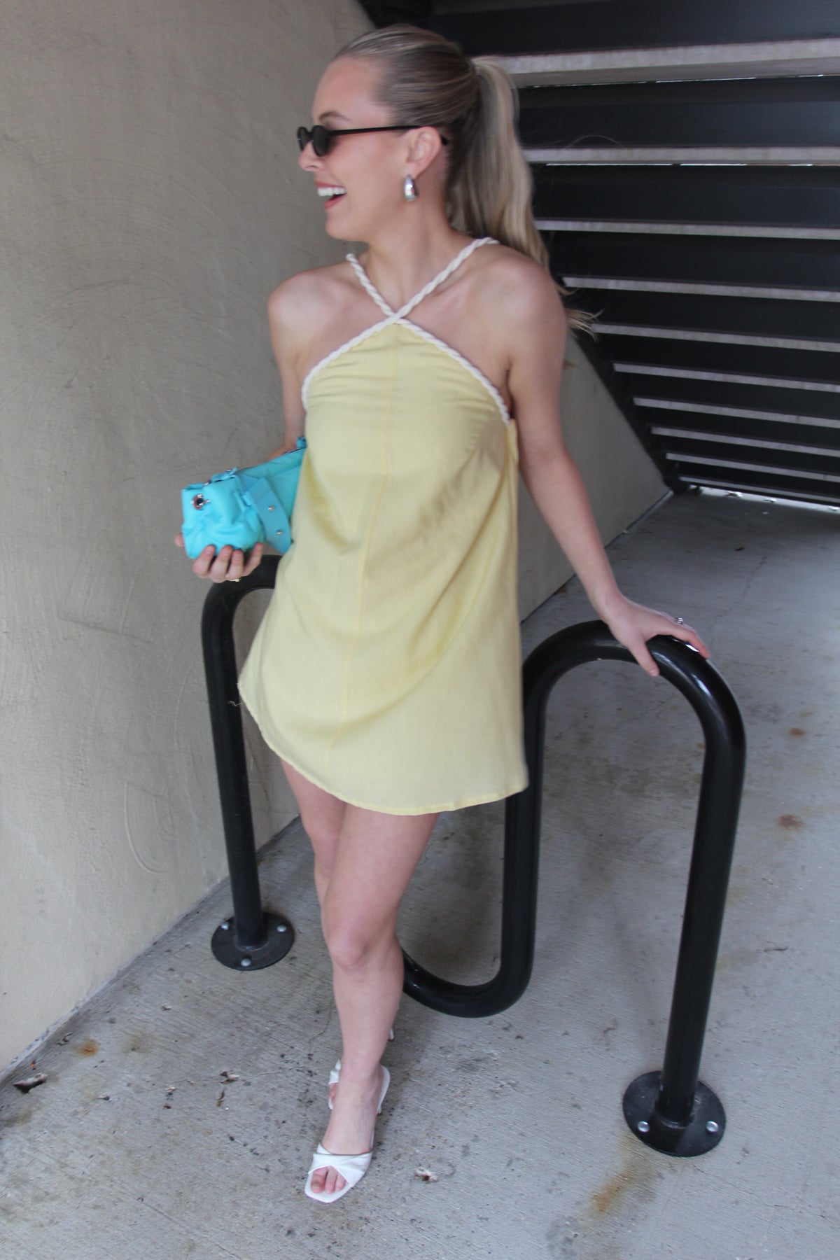 Mon Renn Yellow Halter Mini