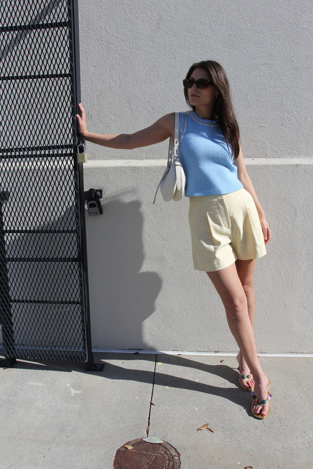Veronica Beard Yellow Shorts