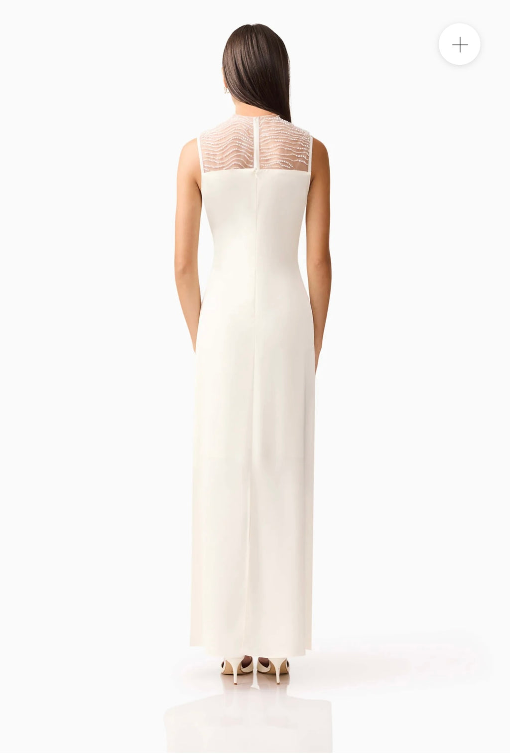 NWT Elliatt - Margot Satin Gown in White
