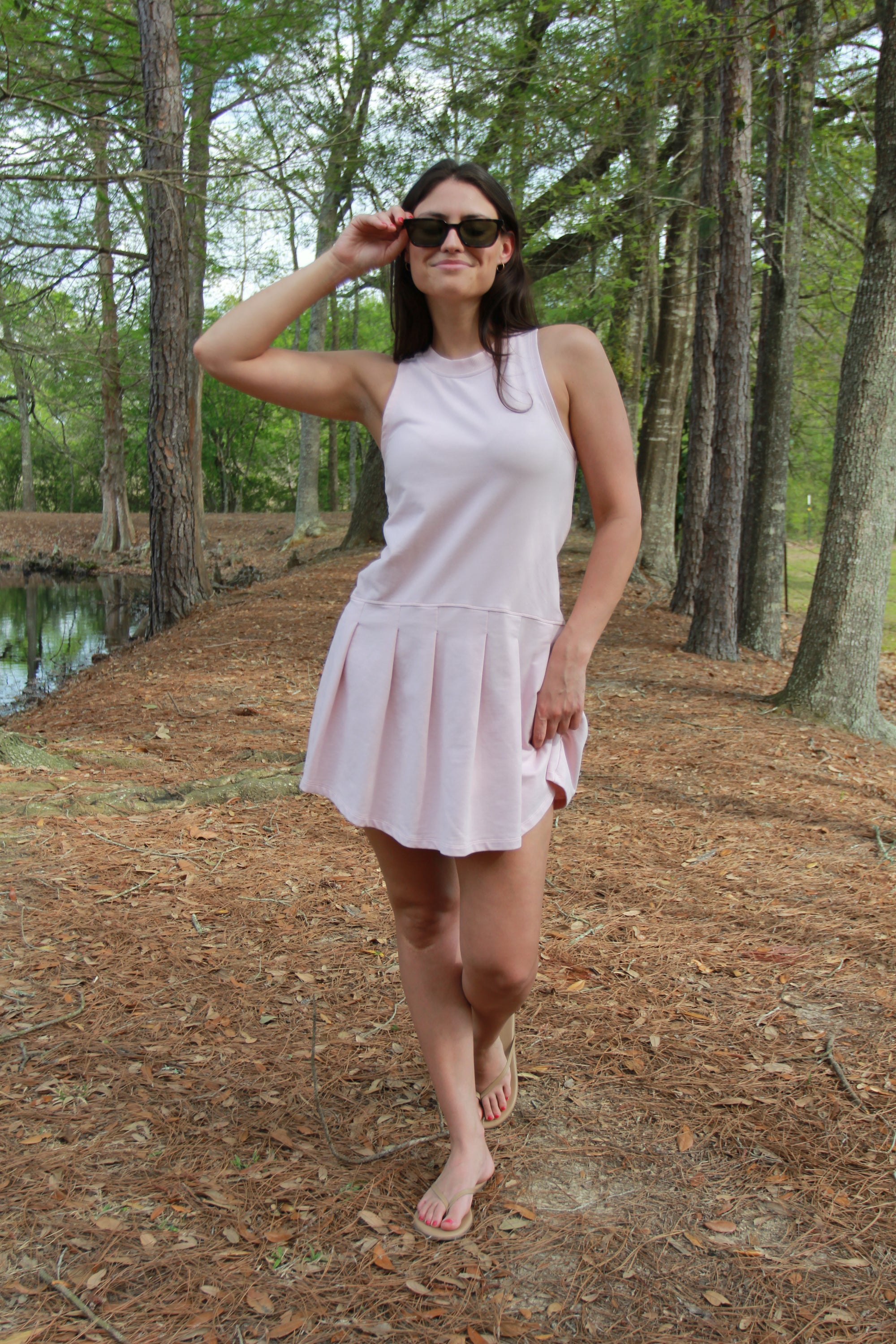 We Are Sundays - Pink Pleated Mini Dress
