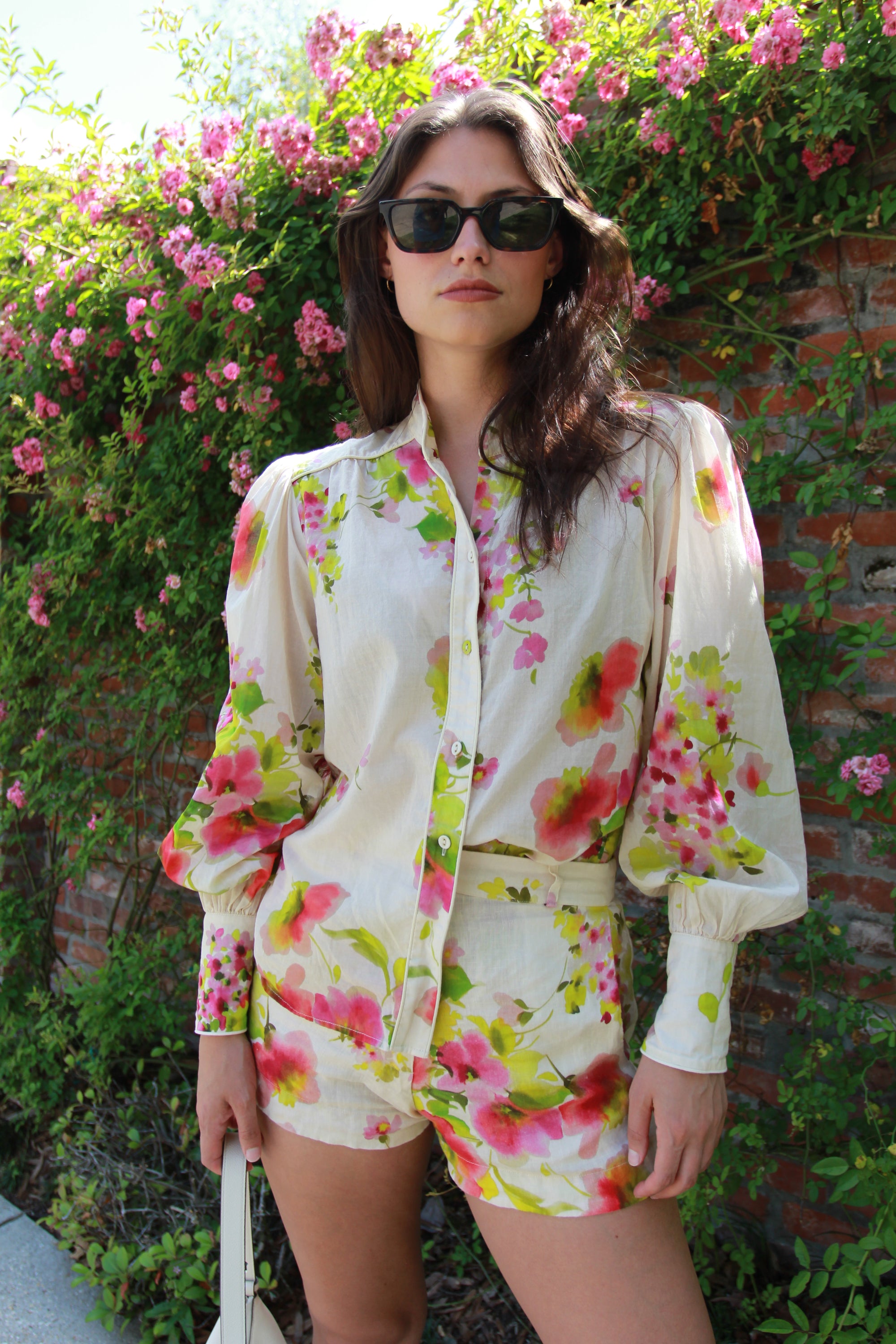 Karina Grimaldi Floral Linen Set