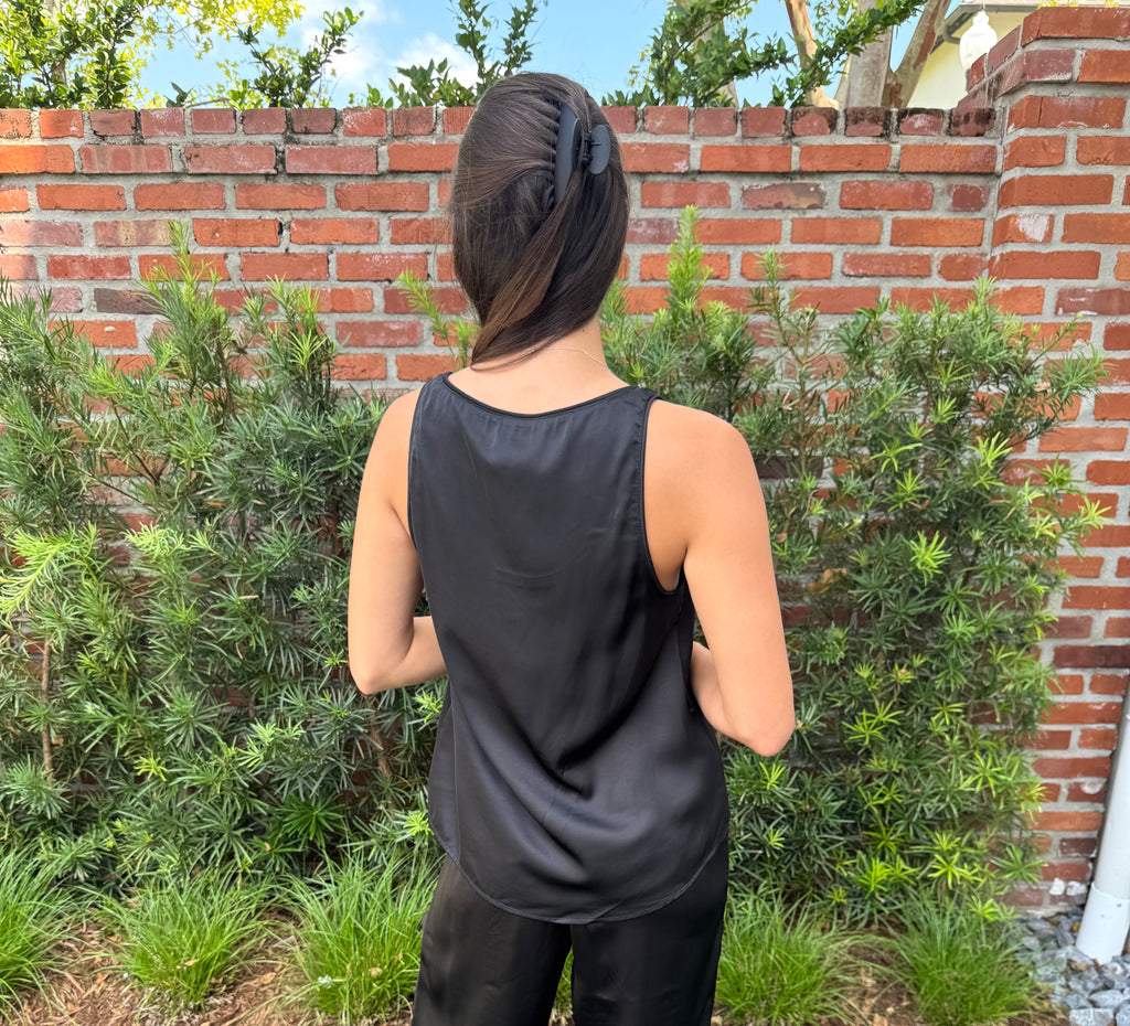 The Satin Standard Tank - Black