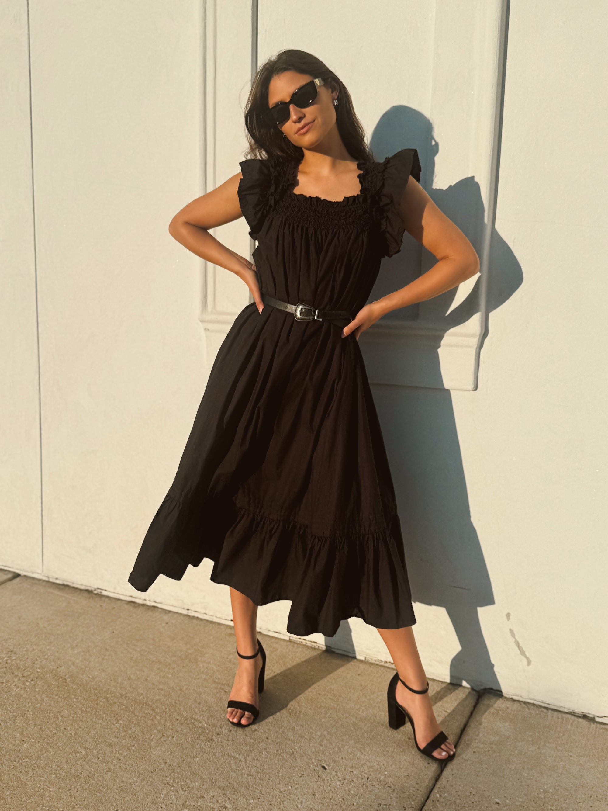 CLEOBELLA | Tabitha Solid Midi Dress