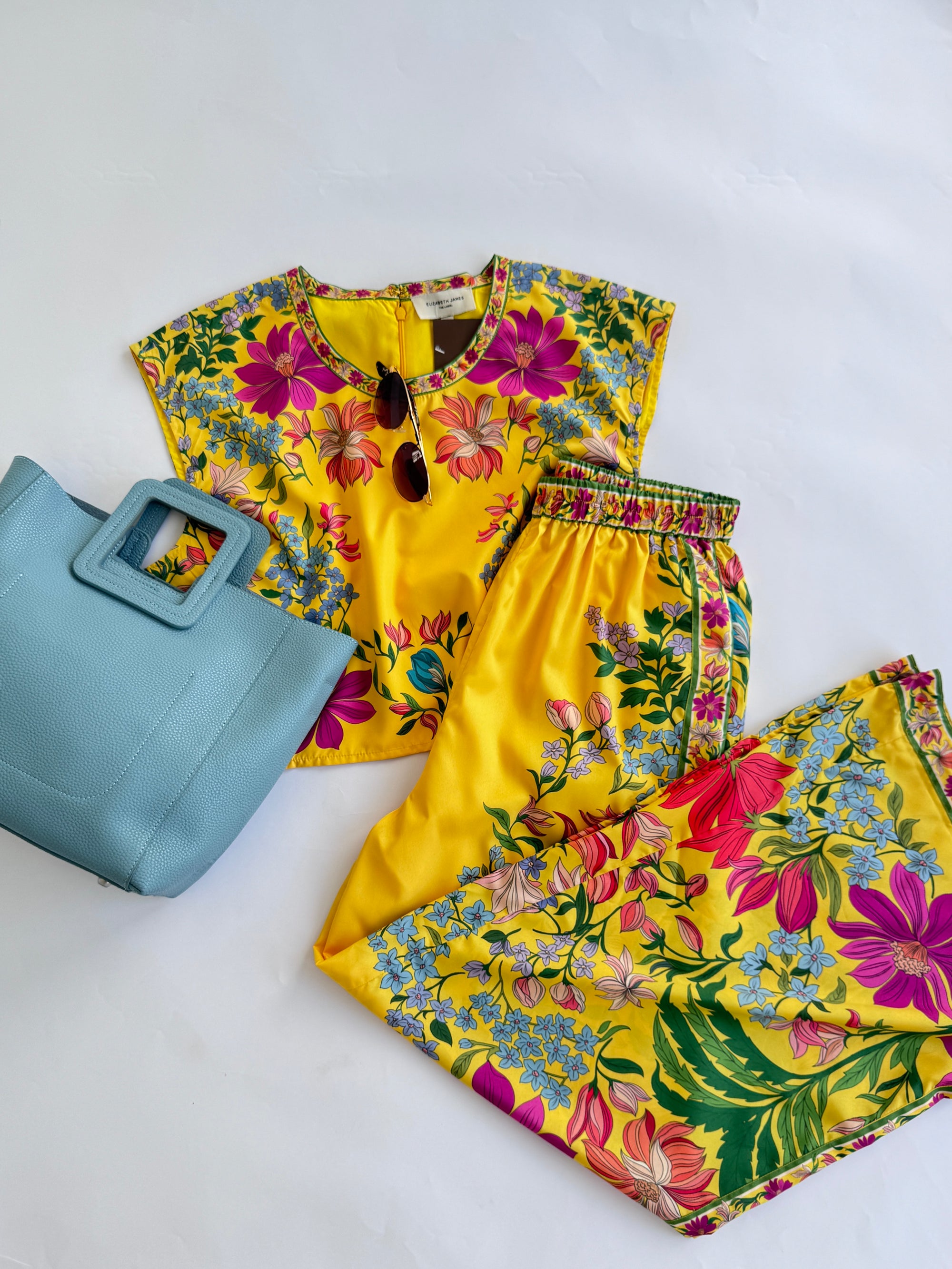 Elizabeth James The Label Yellow Floral Pant Set