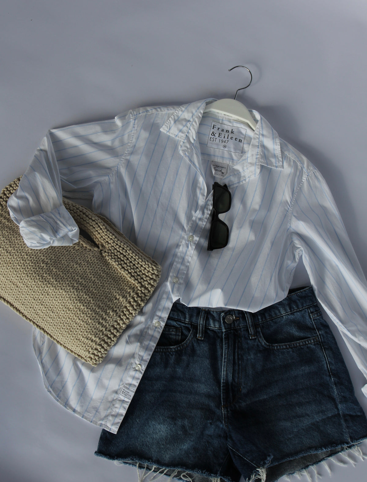 Flat lay of Frank & Eileen Button up
