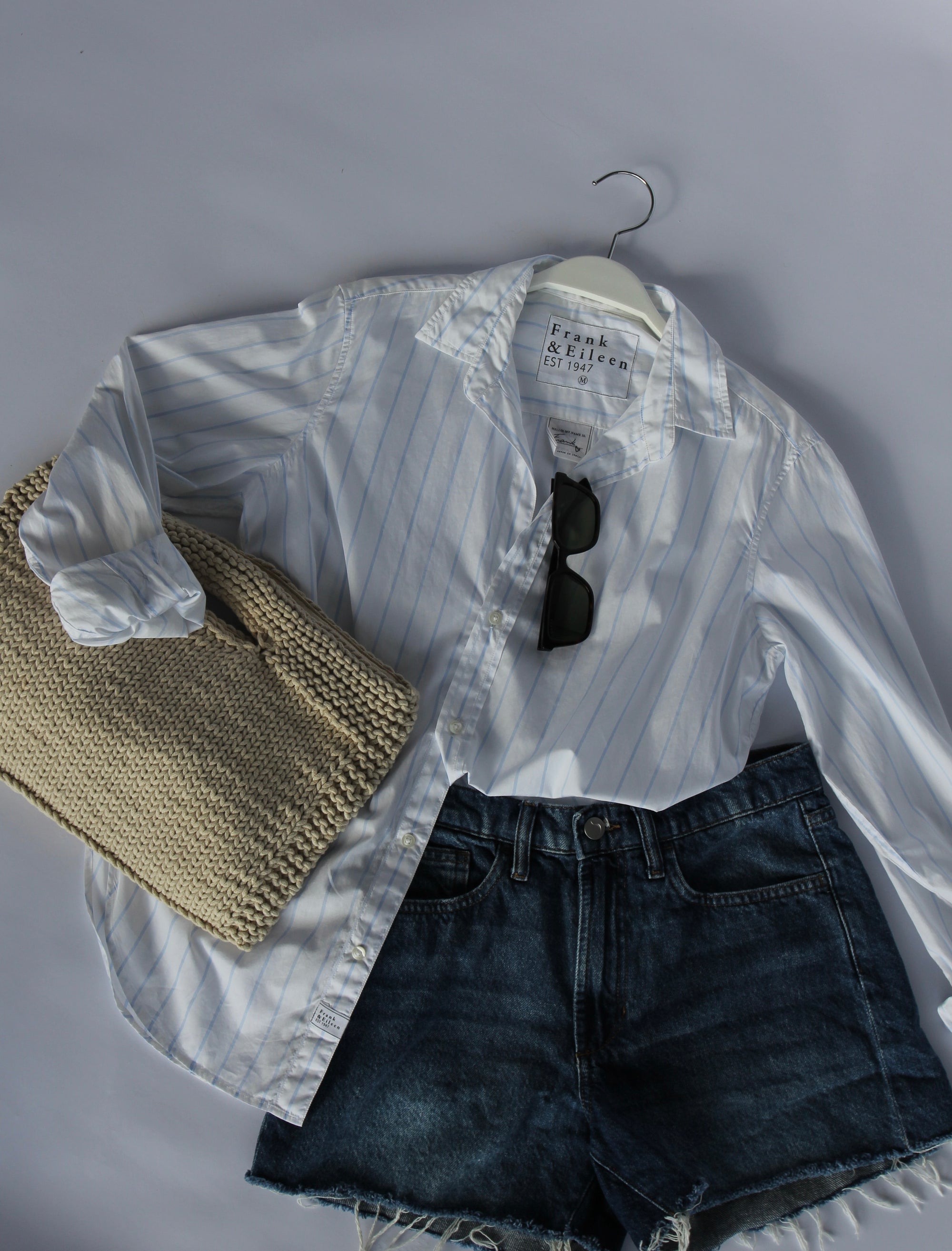 Flat lay of Frank & Eileen Button up