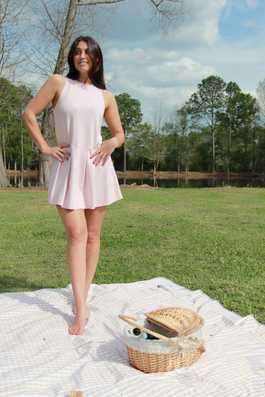 We Are Sundays - Pink Pleated Mini Dress