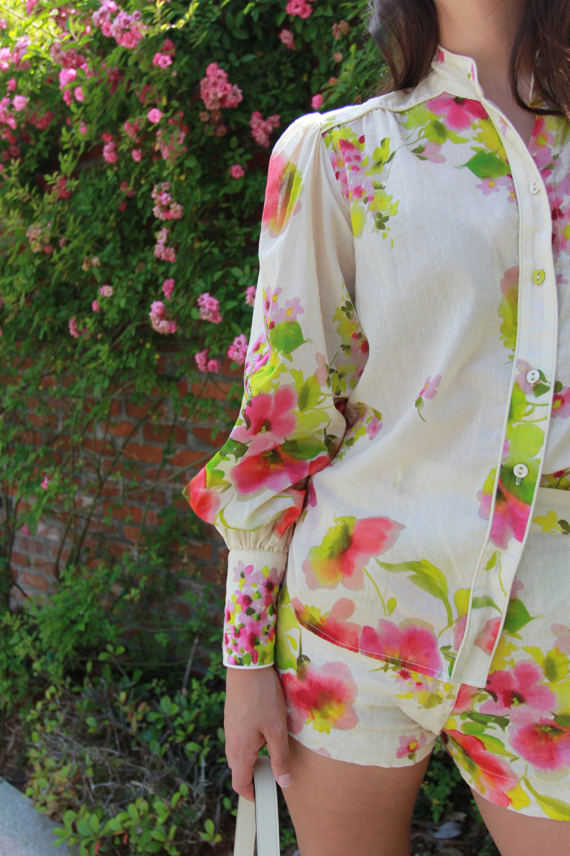 Karina Grimaldi Floral Linen Set