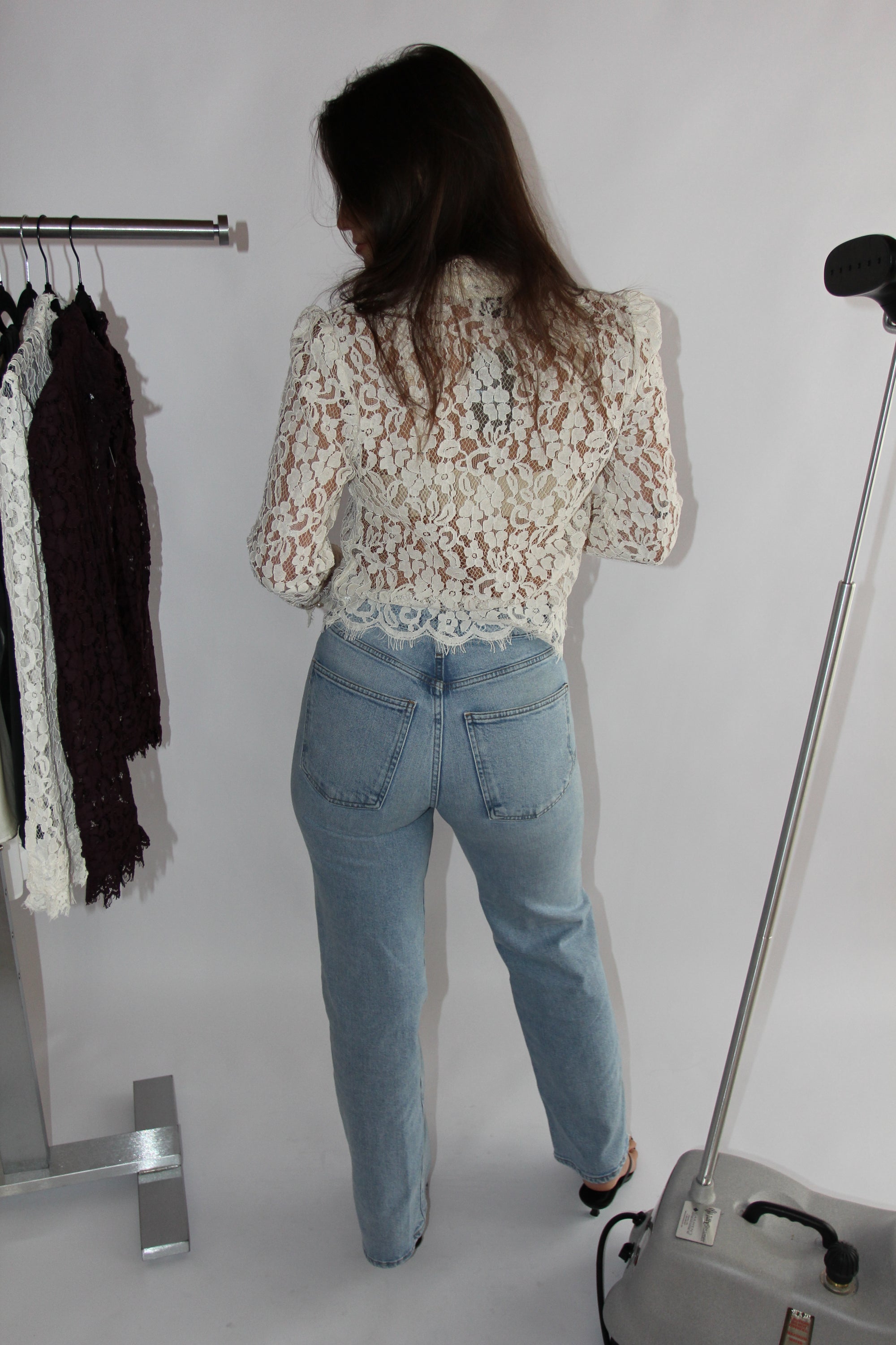 IWN Lace Long Sleeve - White