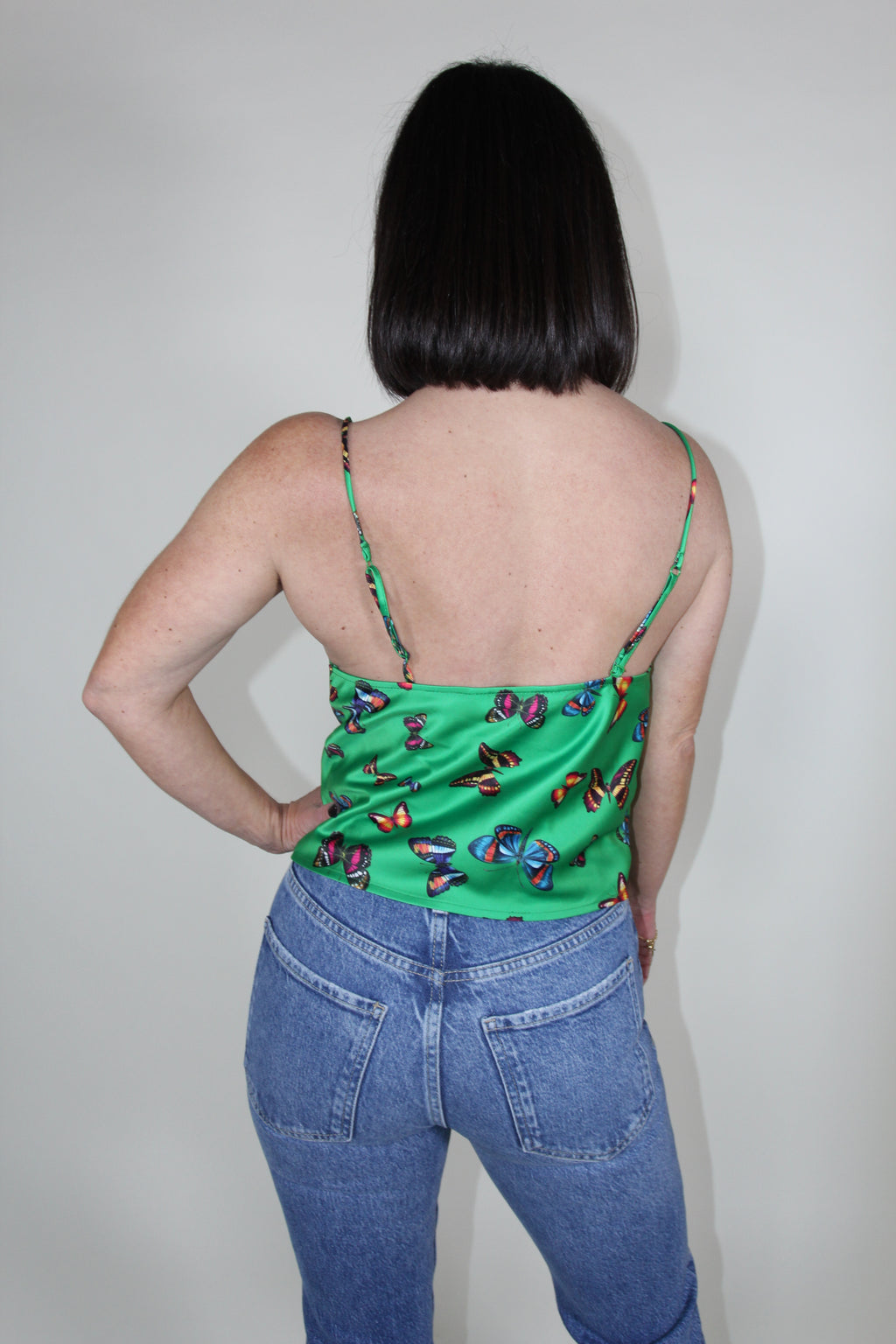 NWT Bright Green Adriana Top