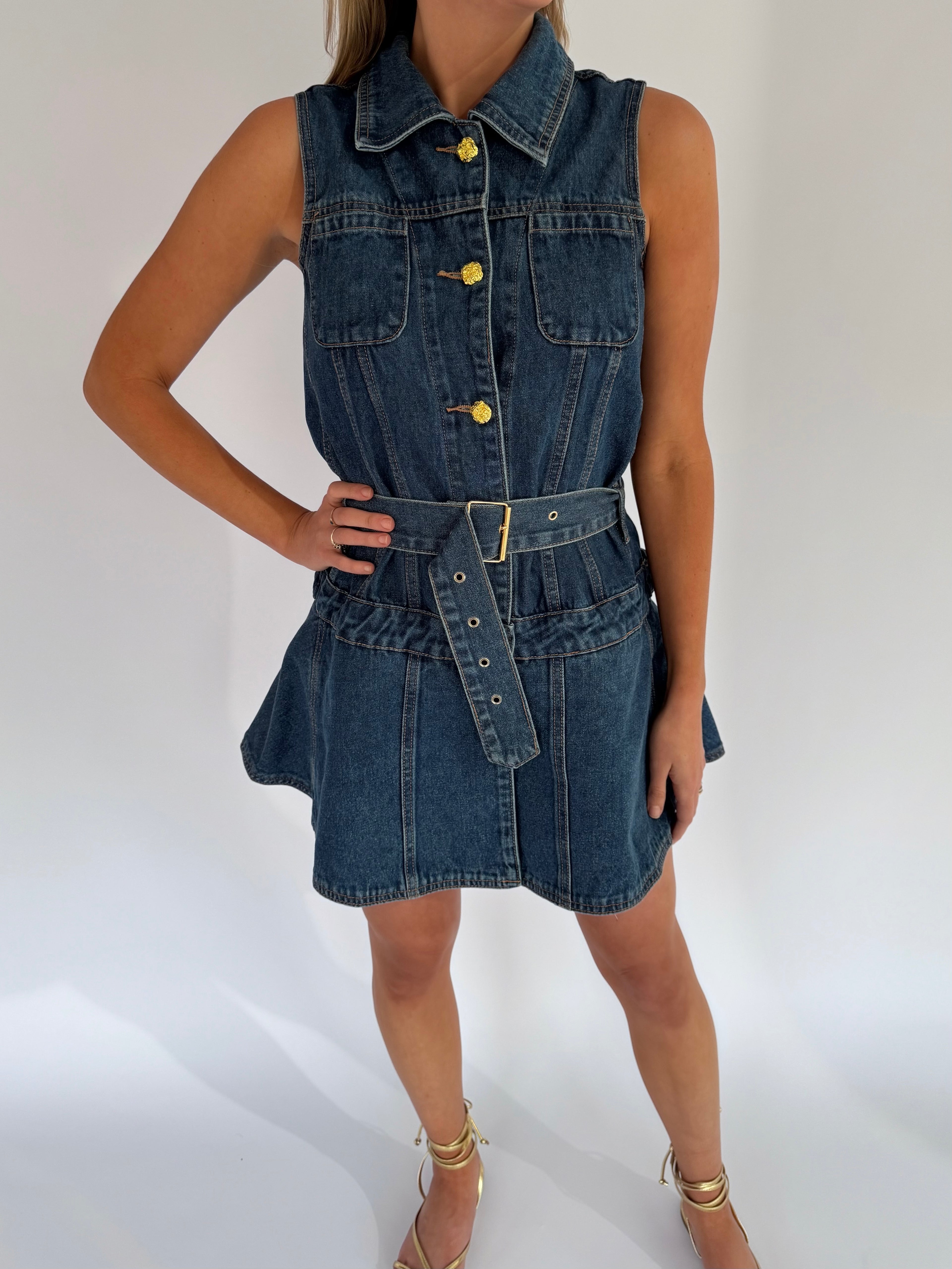 IWN DENIM MINI DRESS
