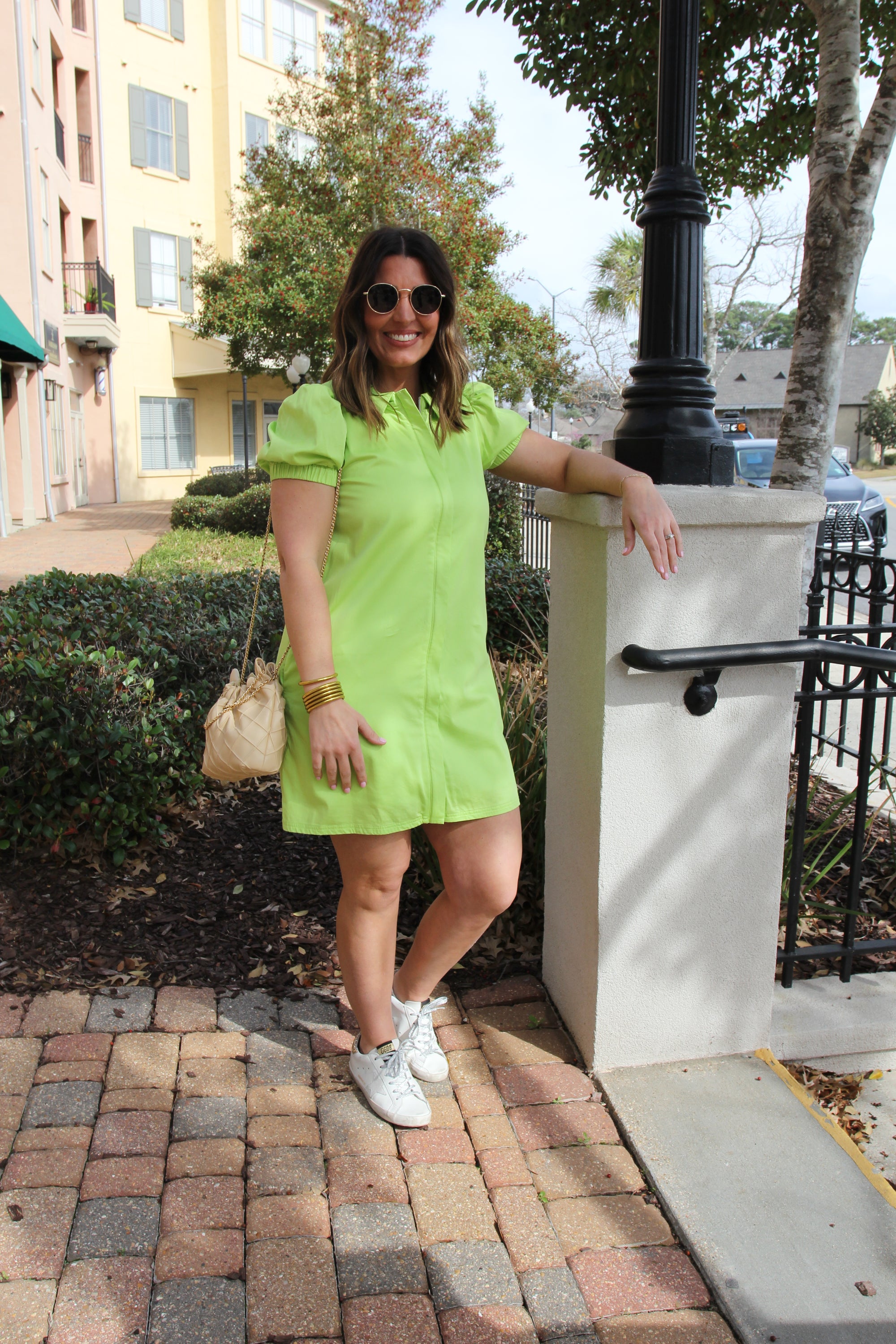 S’edge Lime Green Anderson Dress
