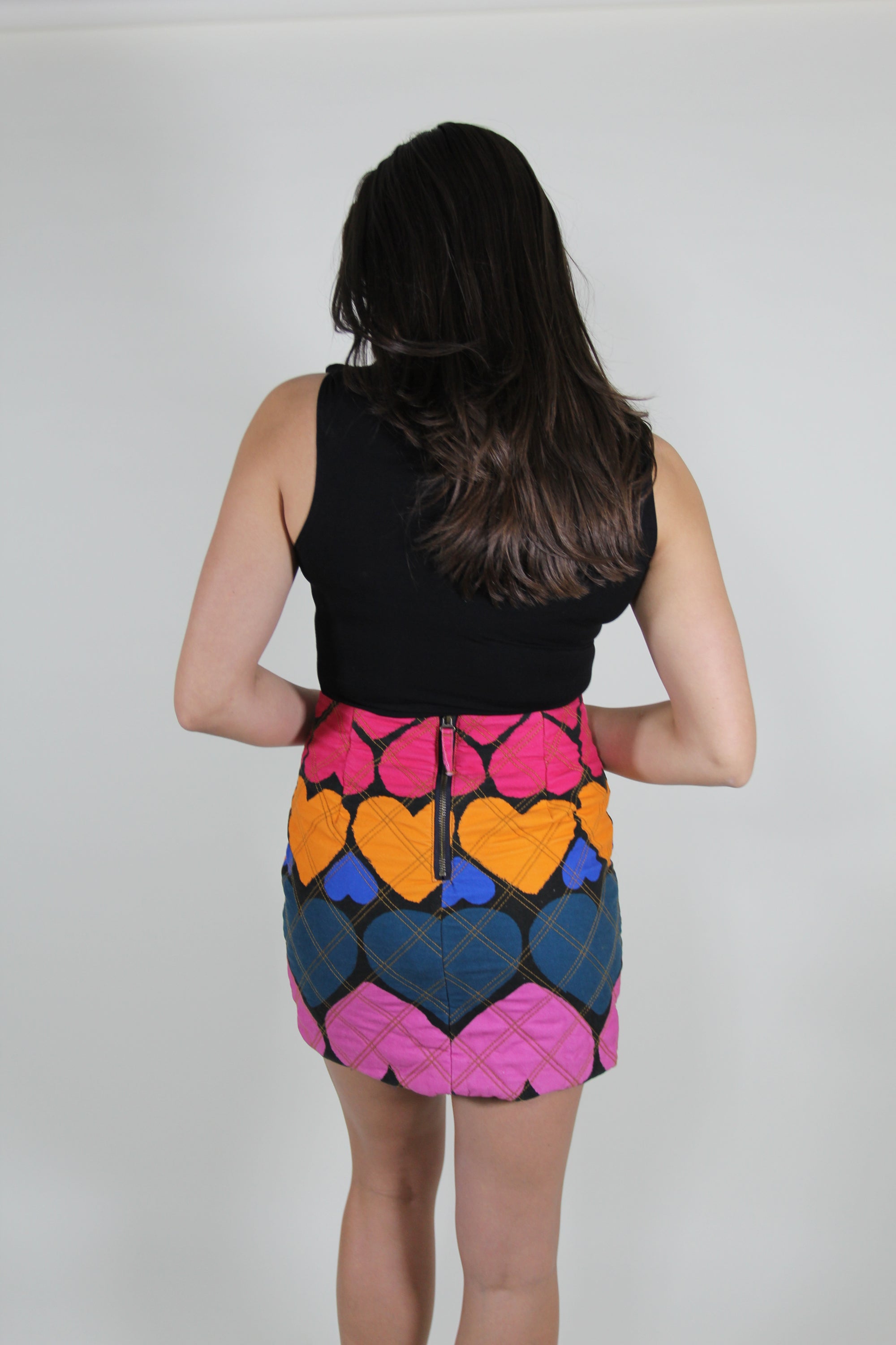 NWT Farm Rio Full of Hearts Mini Skirt