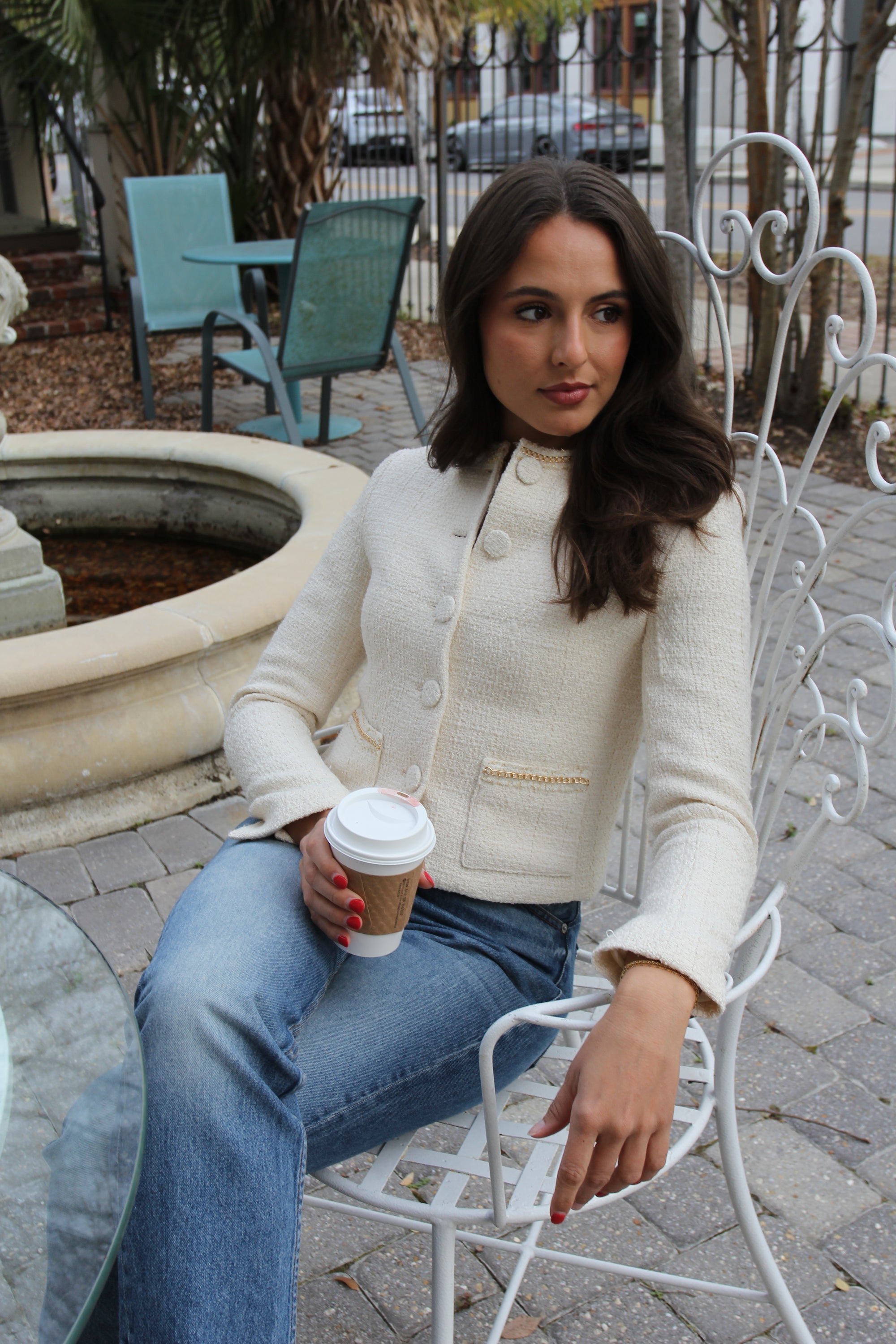 NWT Drew Jenn Tweed Blazer