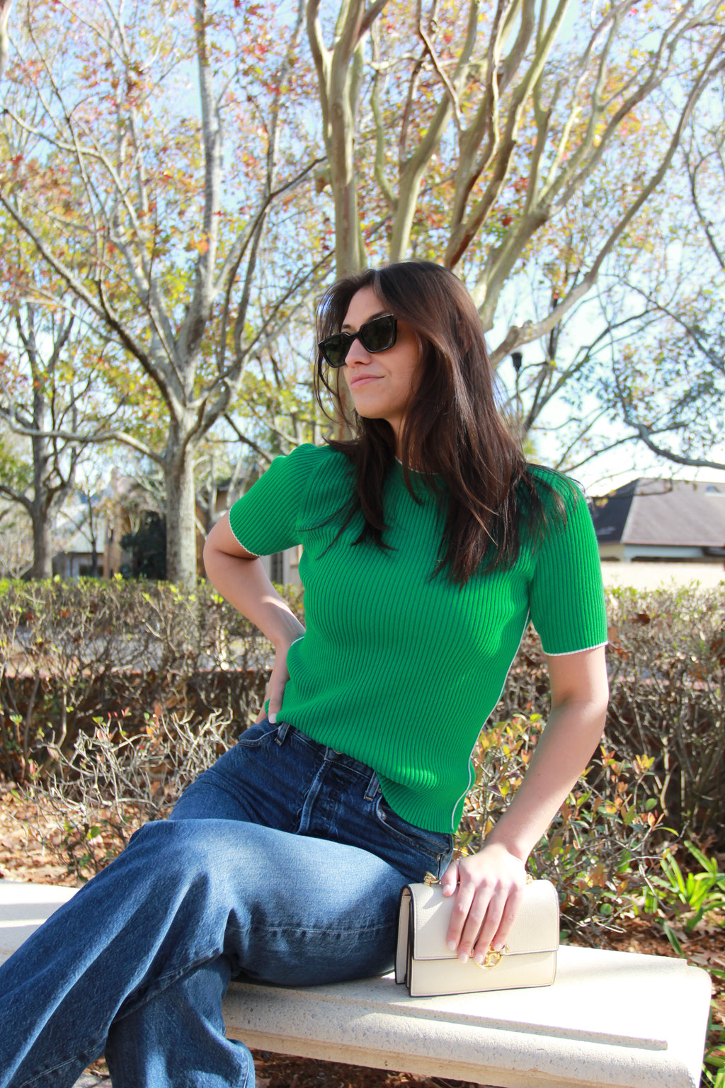 French Connection Mozza Short Sleeve Jumper