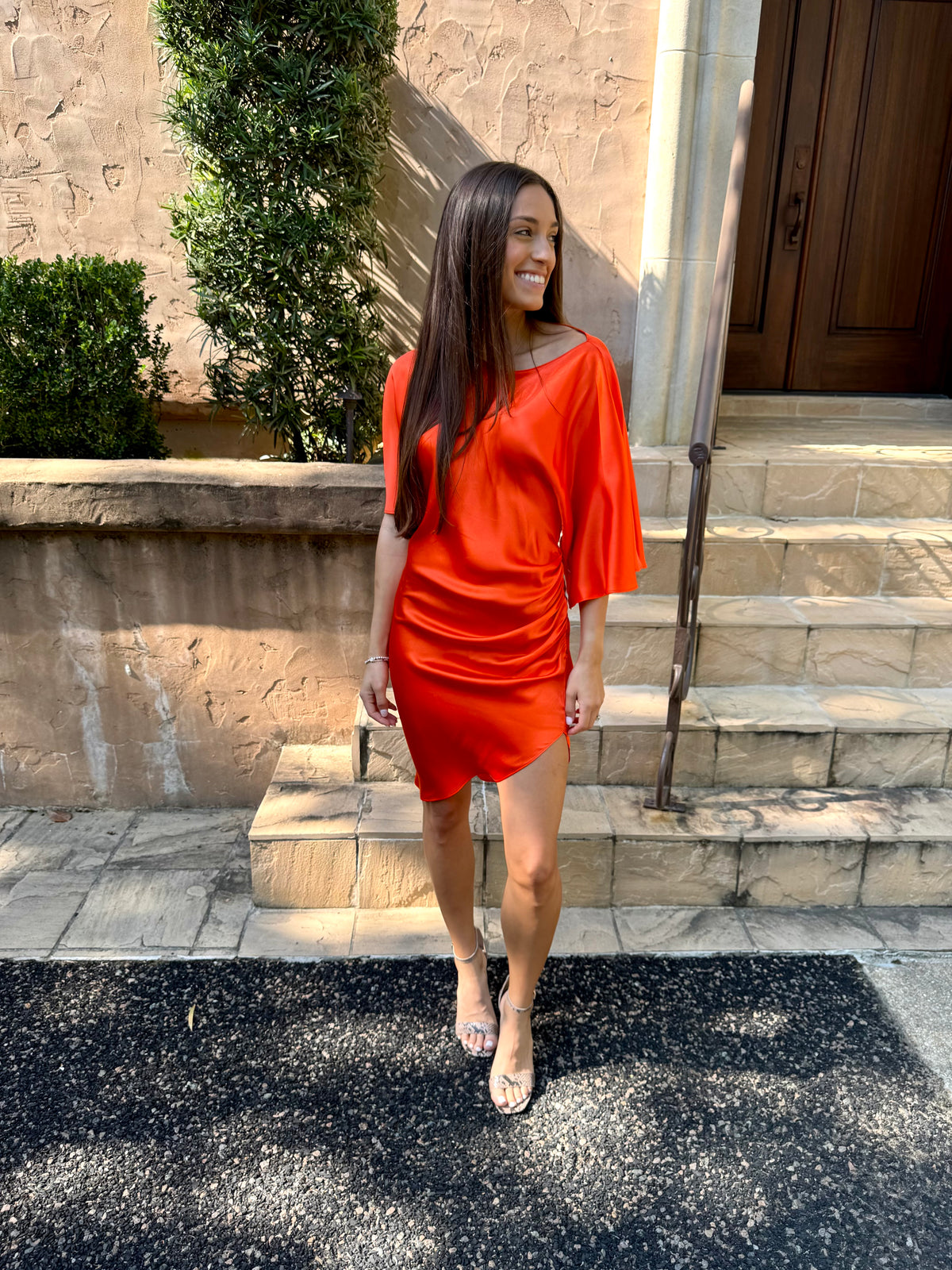 NWT Burnt Orange Silk Dress