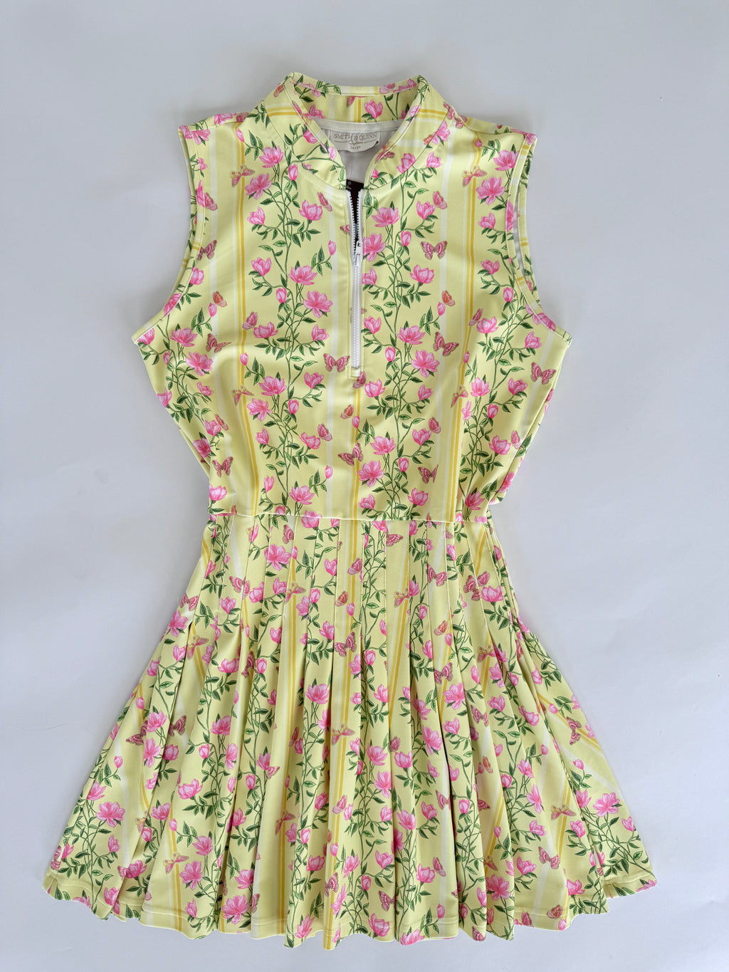 Smith & Quinn Yellow Floral Pleated Mini