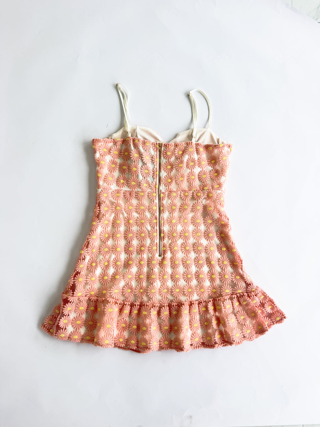 Pink + Yellow Floral Mini Dress
