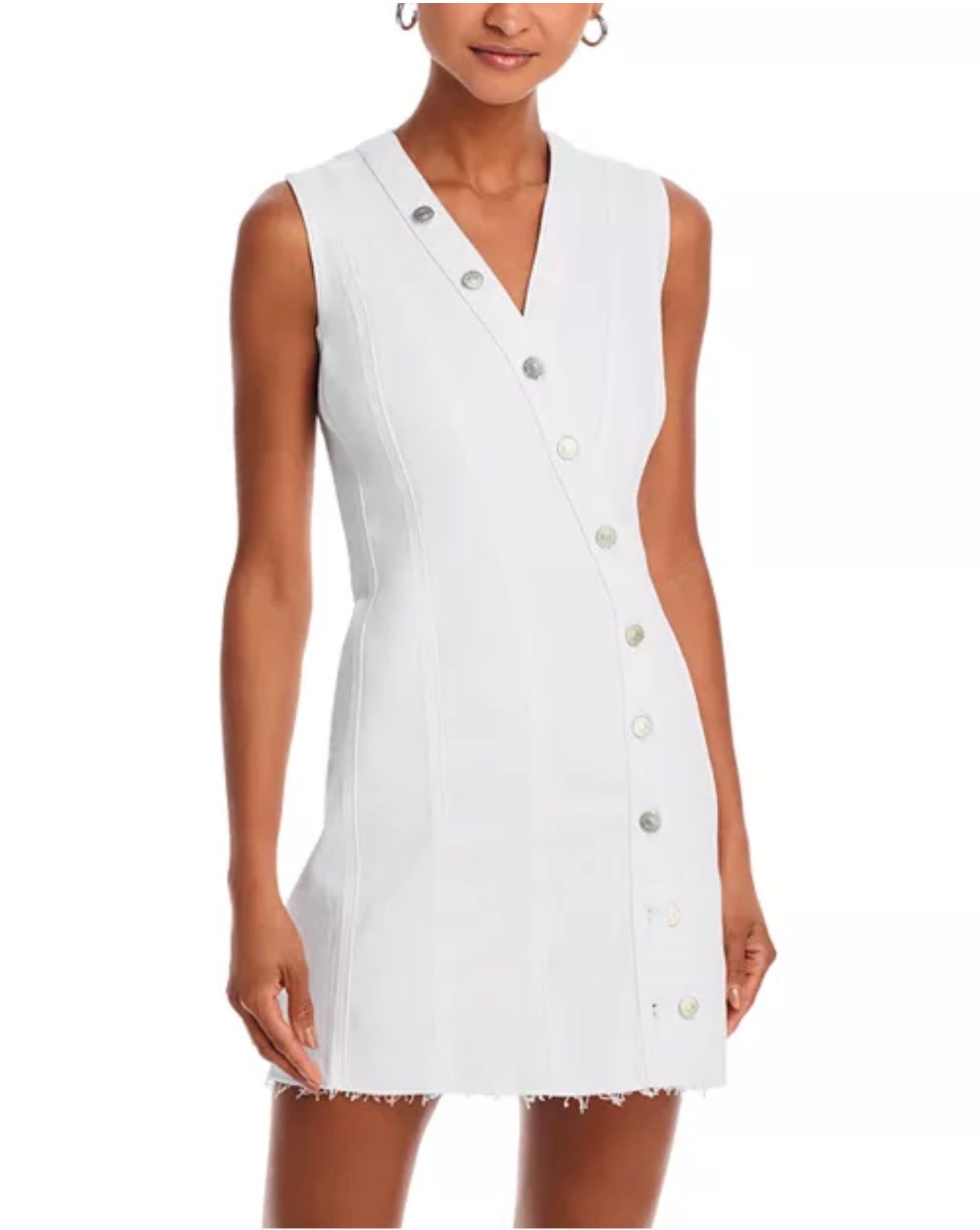 Rails White Strand Denim Dress
